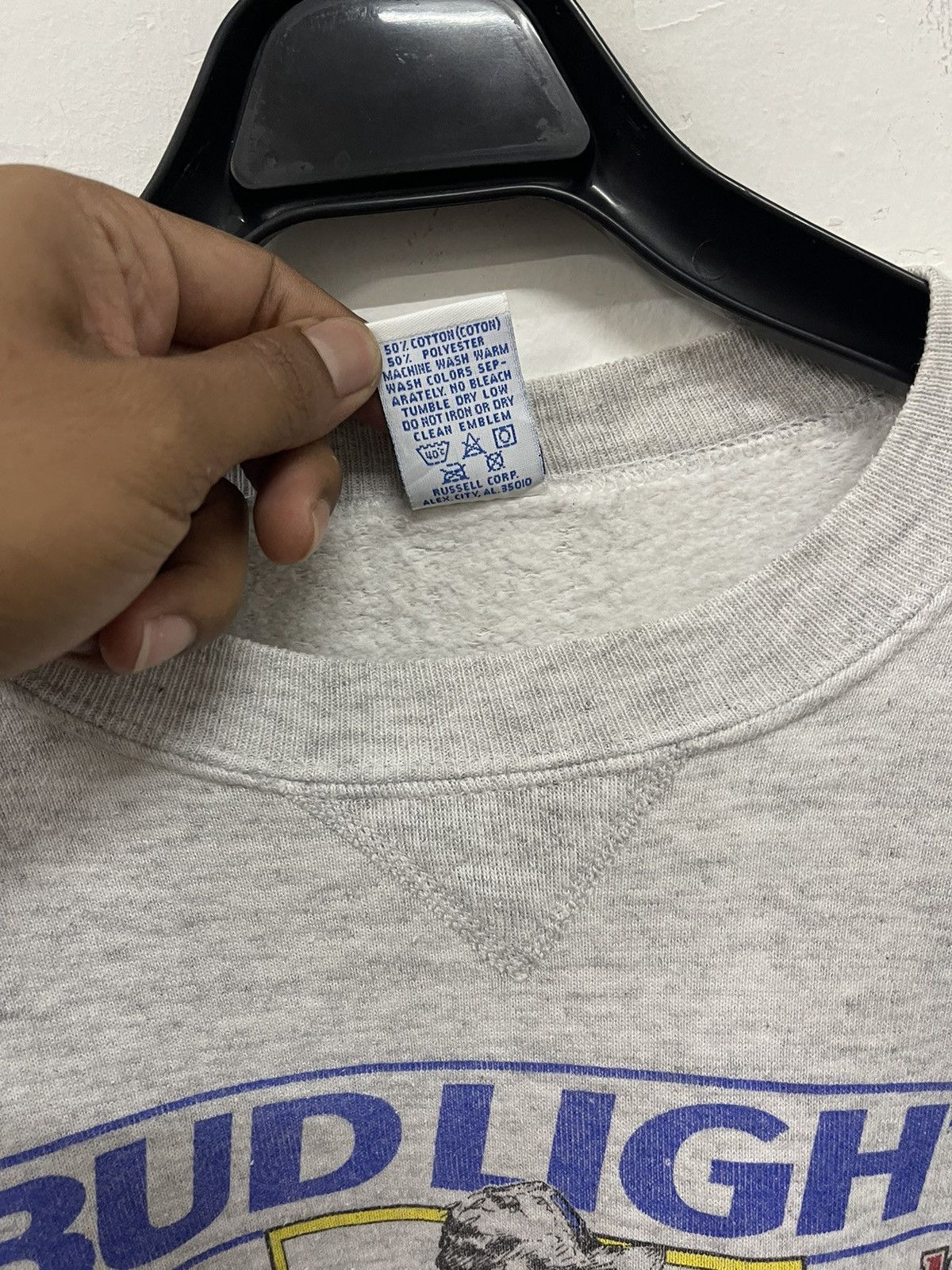 Russell Athletic × Vintage 1992 Rusells Bud light Soft ball series crewneck pullover Size US L / EU 52-54 / 3 - 6 Thumbnail