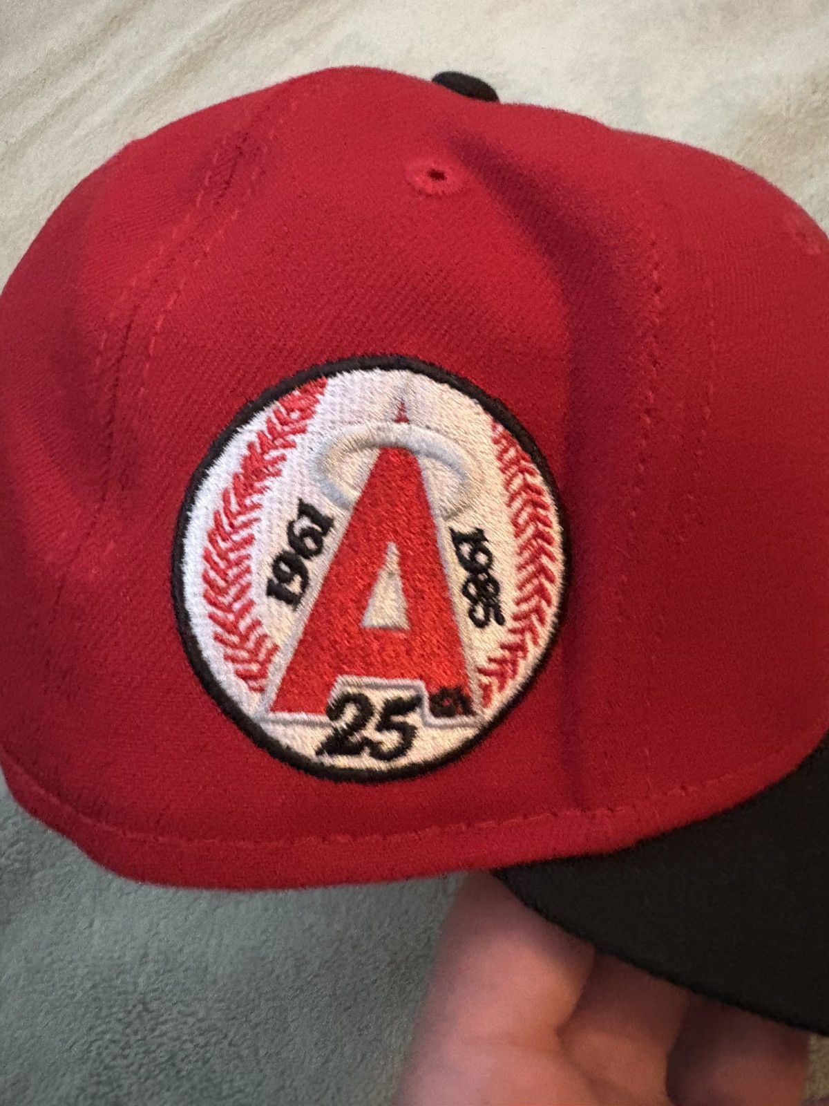 Lids × MyFitteds × New Era Anaheim Angles 7 3/8 Fitted Cap Size ONE SIZE - 2 Thumbnail
