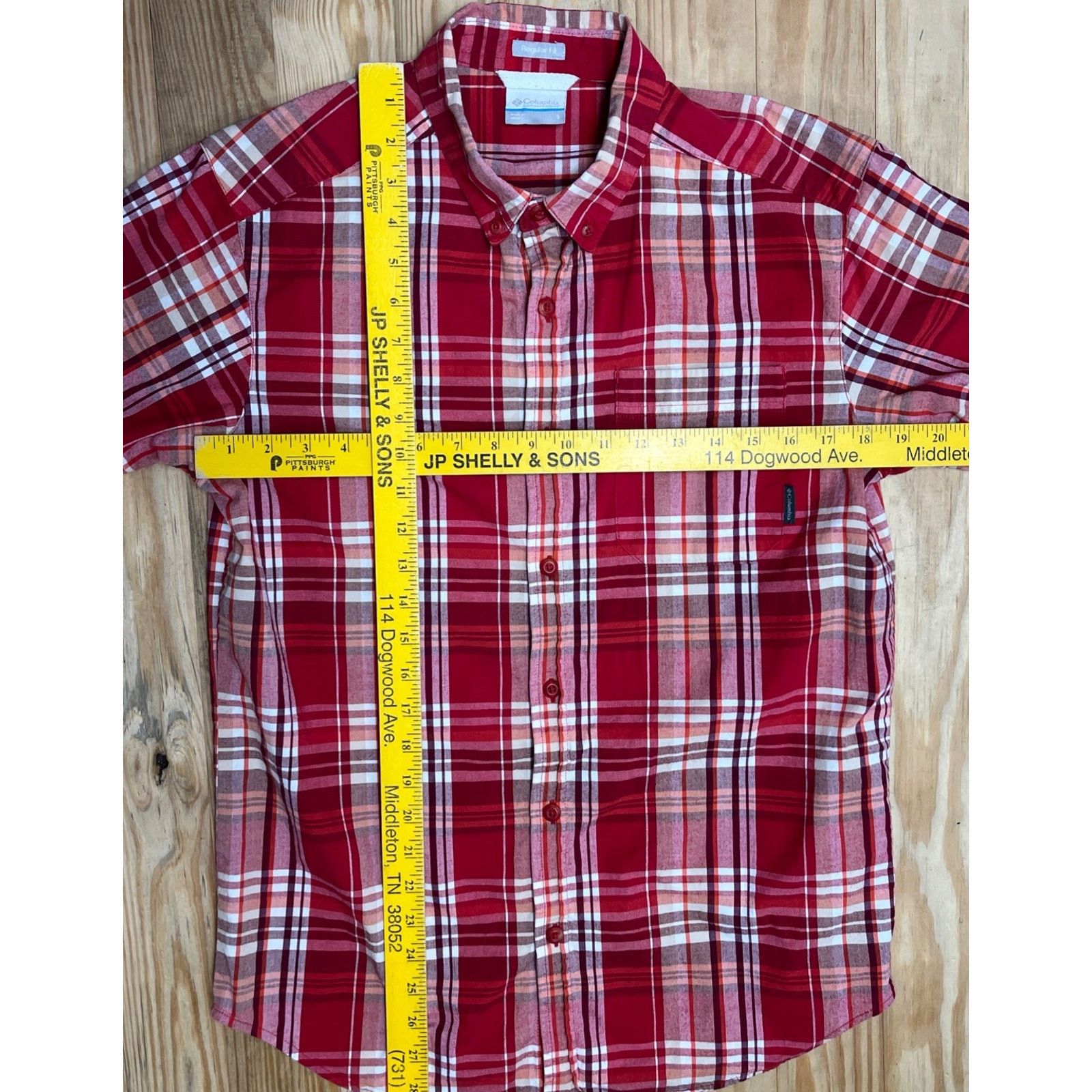 Columbia Columbia Rapid Rivers Plaid Shortsleeve Button Shirt Sz S Size US S / EU 44-46 / 1 - 6 Thumbnail