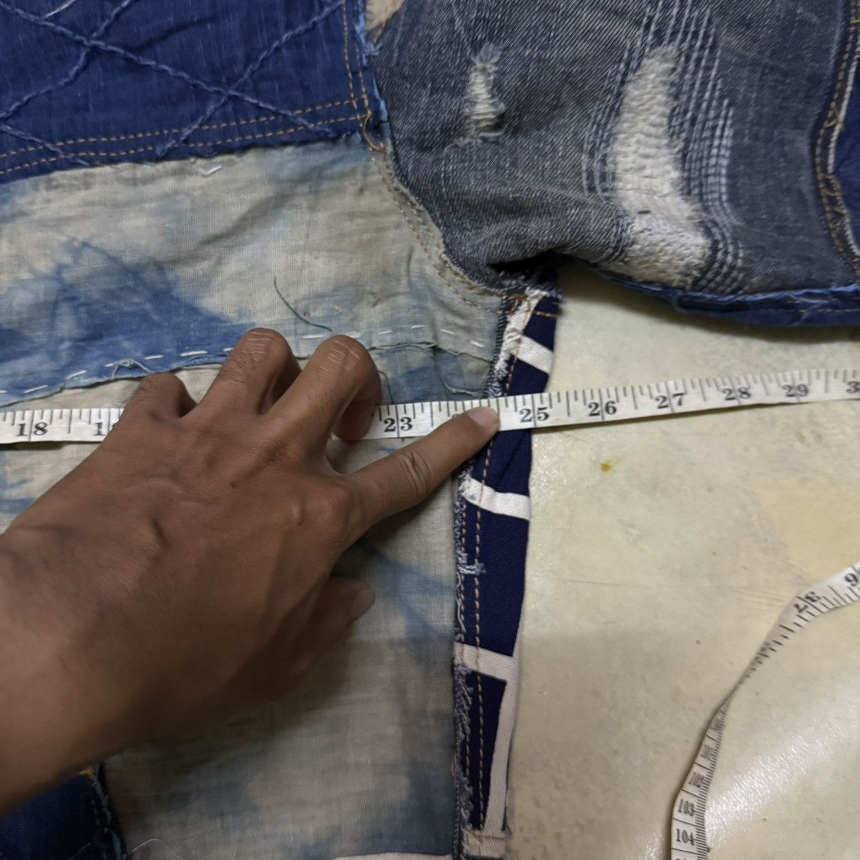 Comme des Garcons Homme Vintage 80s Comme Des Garcons Denim Jacket Patchwork Size US M / EU 48-50 / 2 - 8 Thumbnail