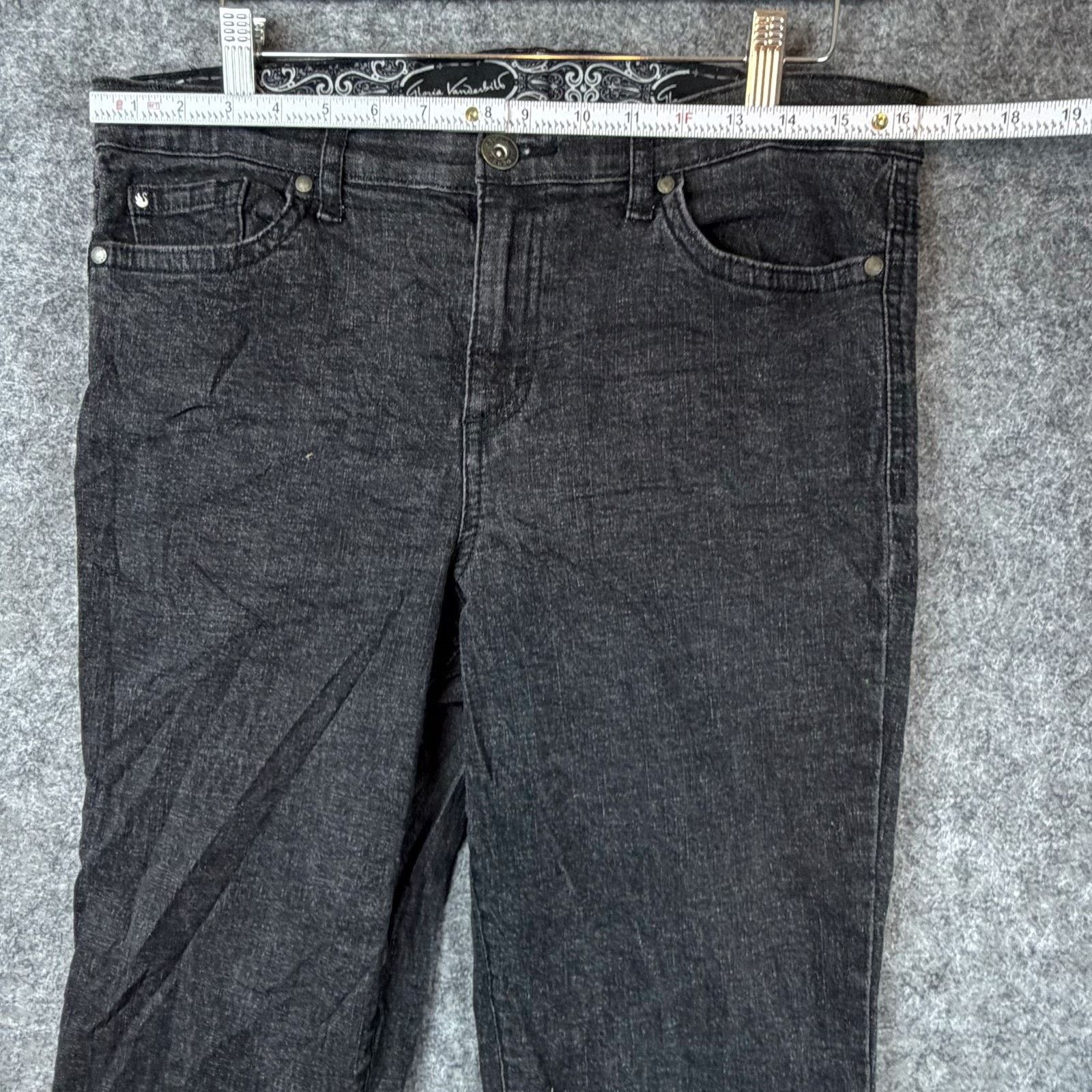 Gloria Vanderbilt Y2K Gloria Vanderbilt Amanda Jeans Womens 12 Black Denim Size 32" / US 10 / IT 46 - 3 Thumbnail