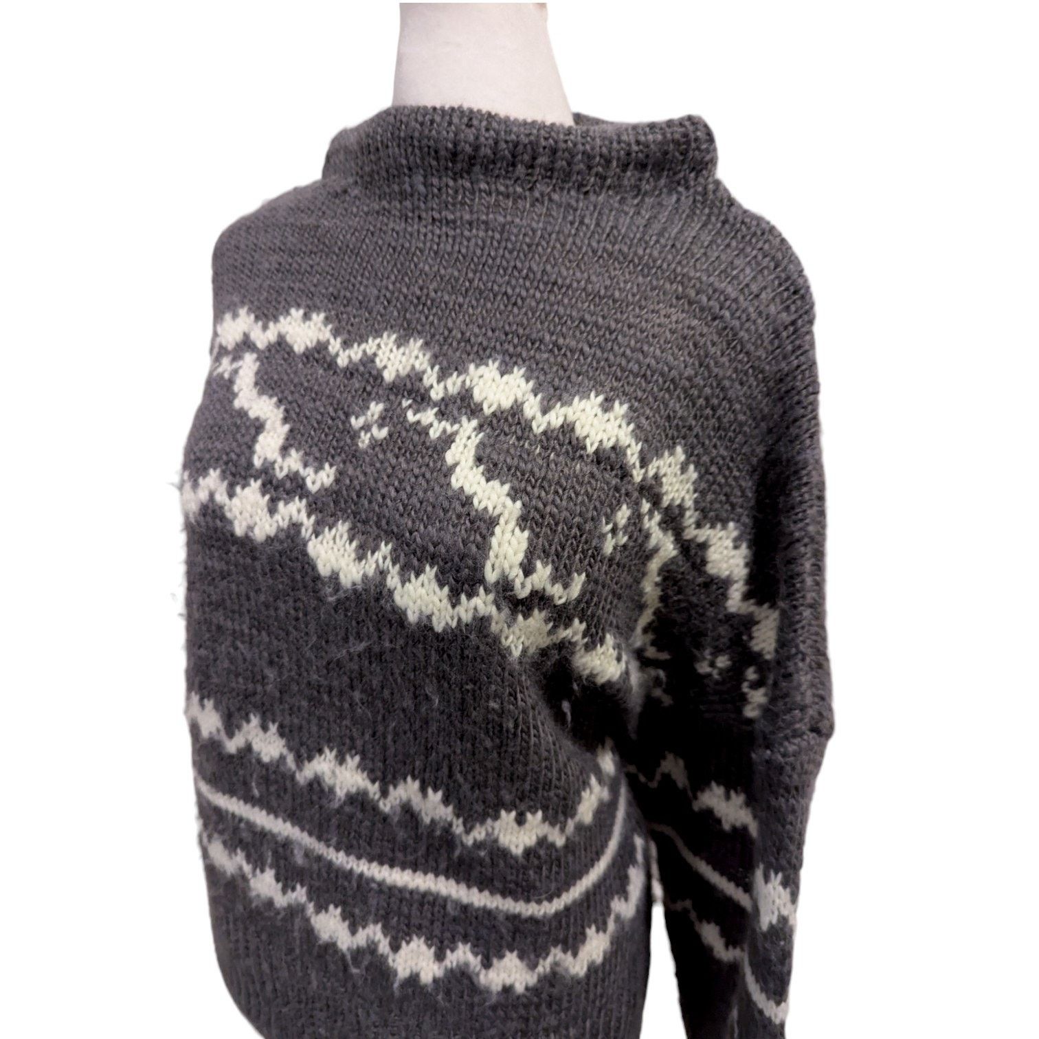 Other basin + range Grey Intarisa Knit Cozy Oversized Sweater XS Size XS / US 0-2 / IT 36-38 - 3 Thumbnail