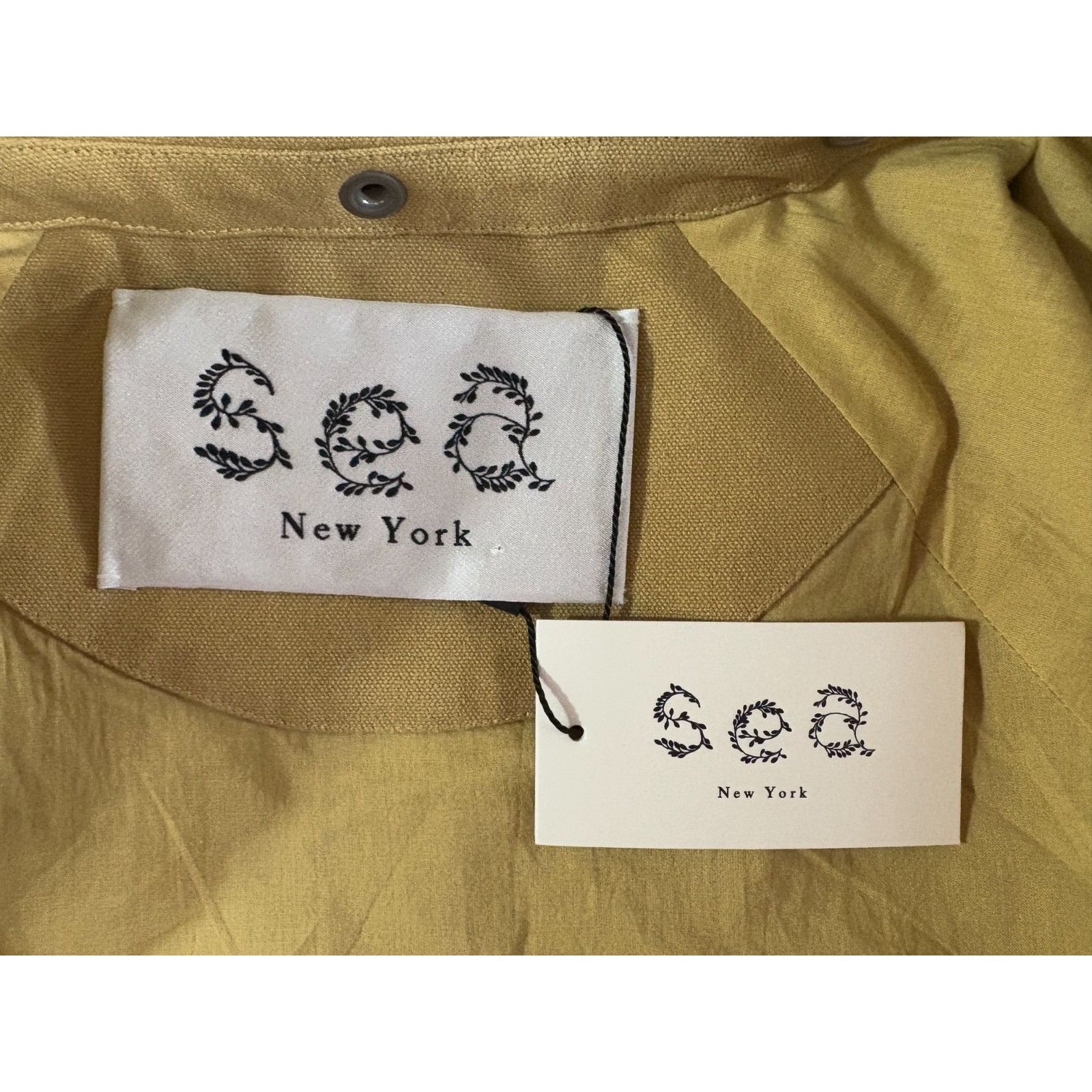 Sea New York Sea New York workwear canvas Cape Trench coat one size color Size ONE SIZE - 2 Thumbnail
