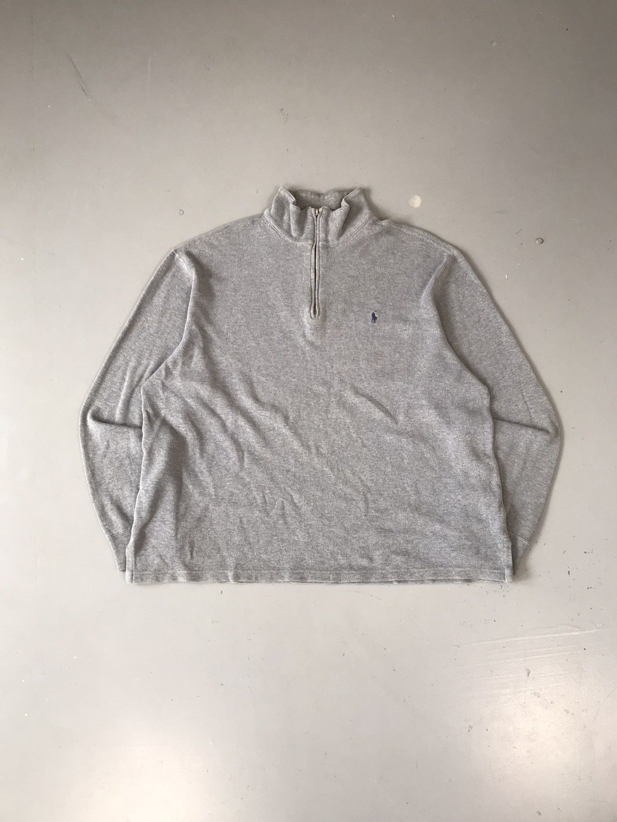Designer × Polo Ralph Lauren × Vintage Vintage polo Ralph Lauren fleece half zipper small logo Size US XL / EU 56 / 4 - 1 Thumbnail