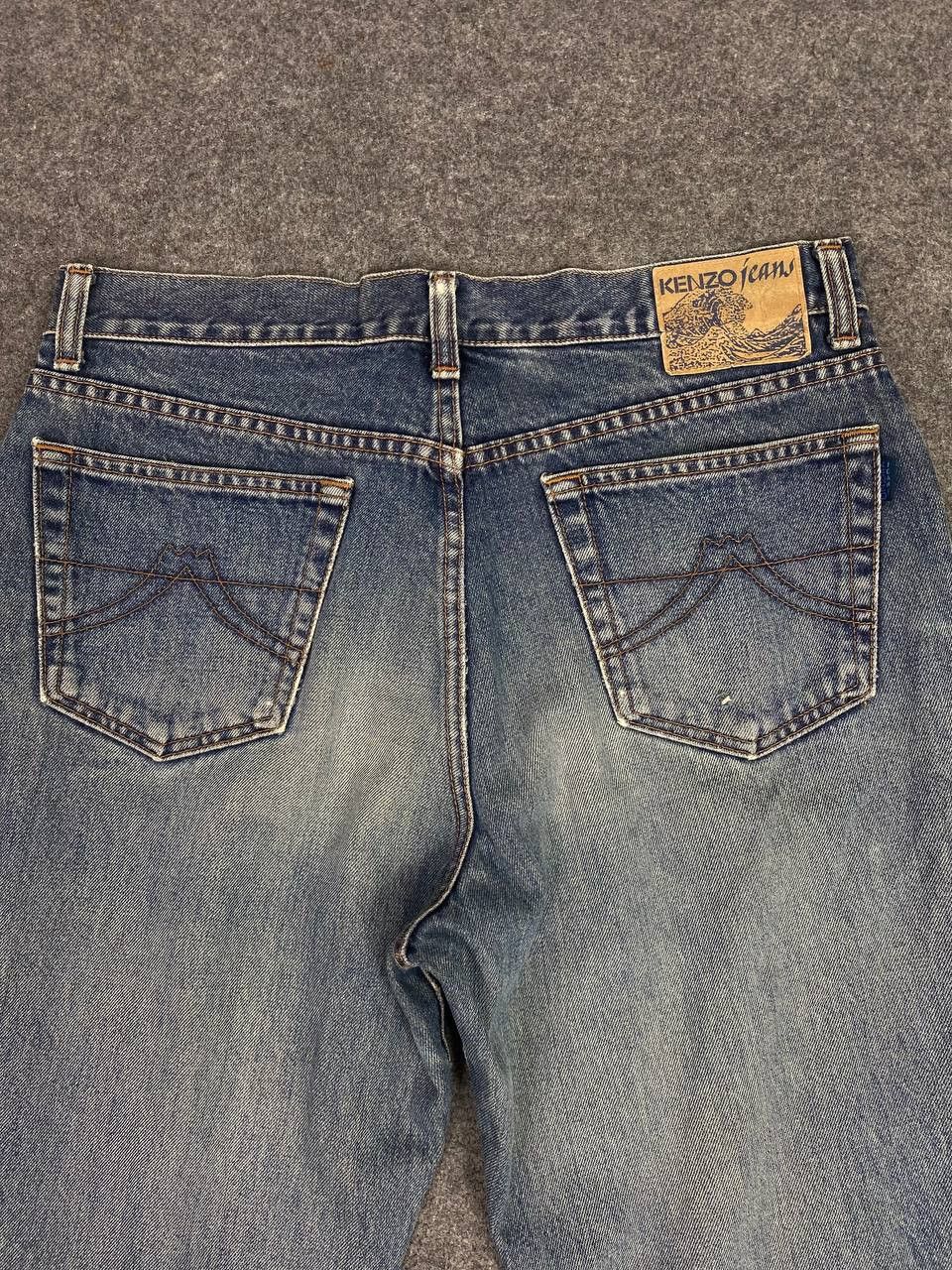 Kenzo vintage kenzo jeans nice design distressed denim Size US 33 - 3 Thumbnail
