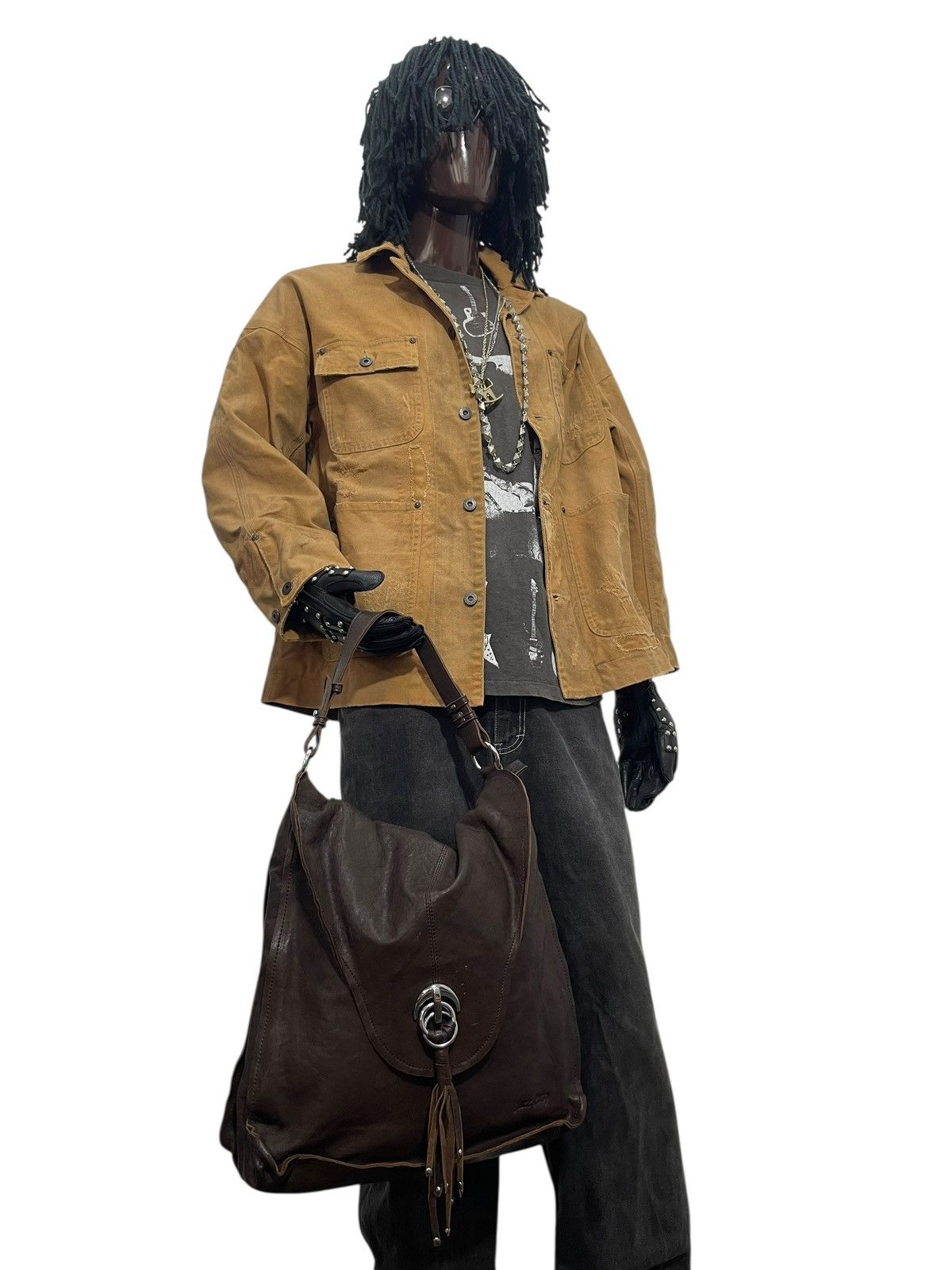 Genuine Leather Full Leather Jazz Party Shoulder Bag 6🟩 Size ONE SIZE - 5 Thumbnail