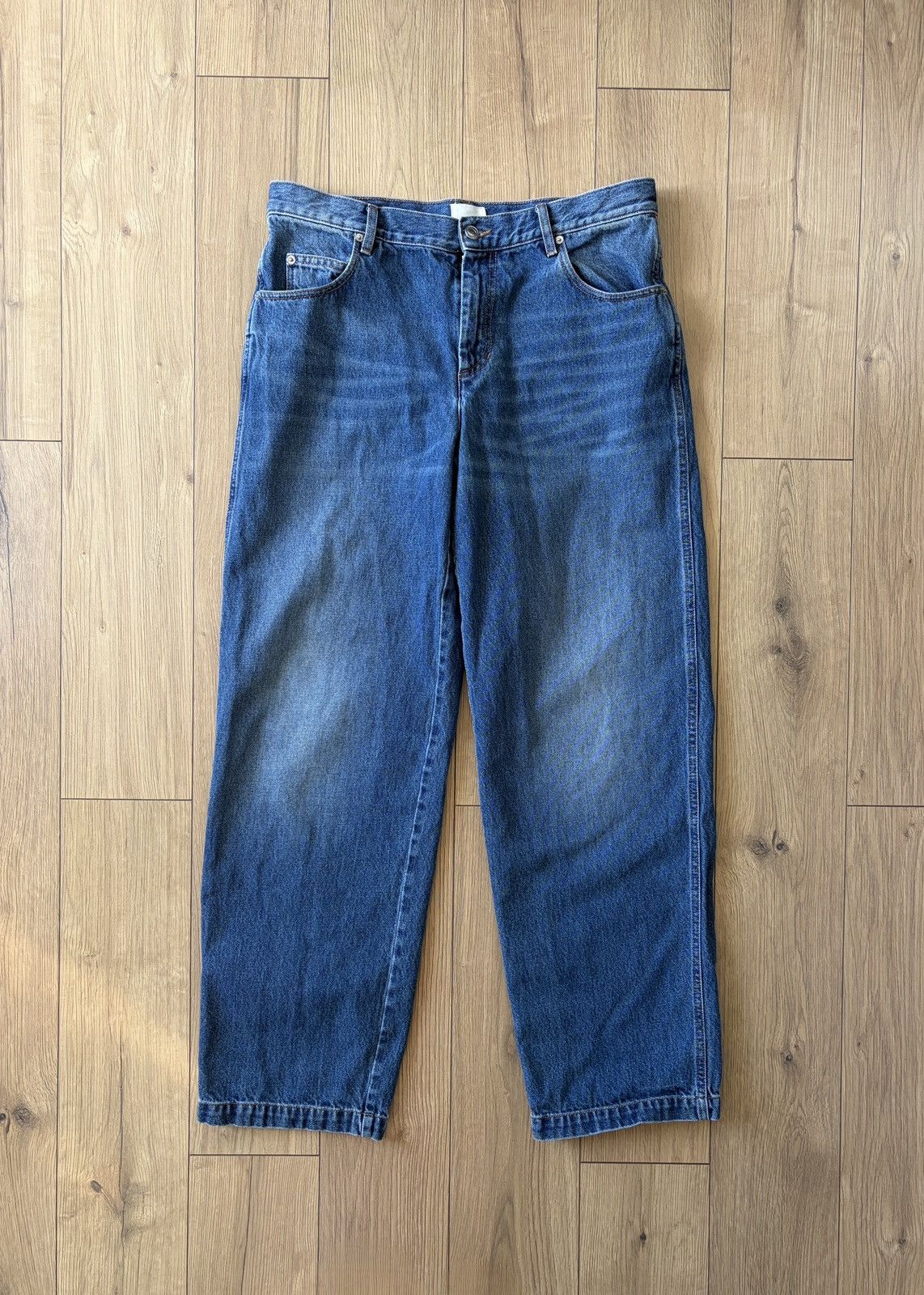 Isabel Marant MARANT Jorge Denim Wide Loose Fit Pants Size US 33 - 1 Thumbnail