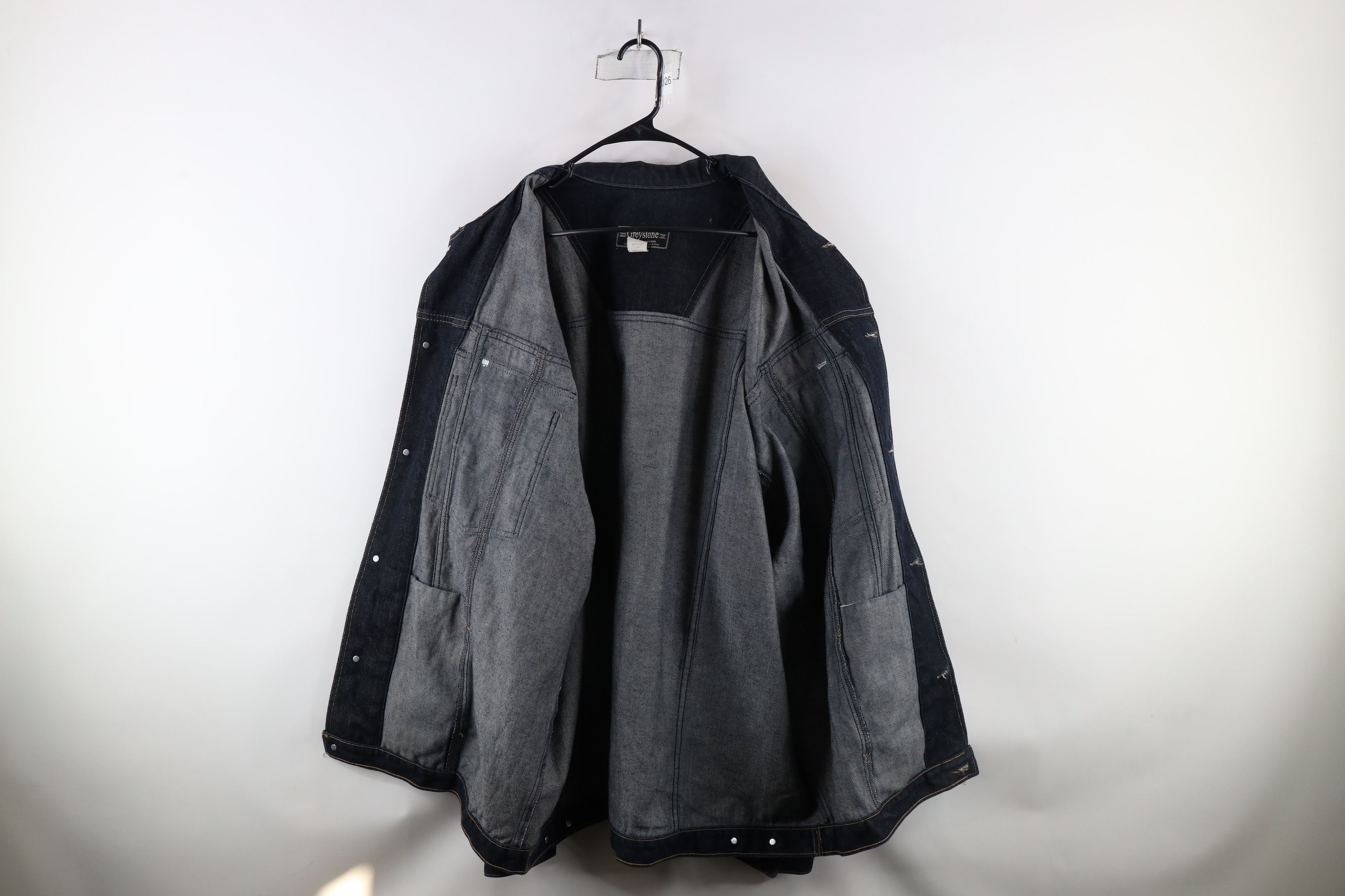 Vintage Vintage 90s Streetwear Hip Hop Denim Jean Trucker Jacket Size US XXL / EU 58 / 5 - 11 Thumbnail