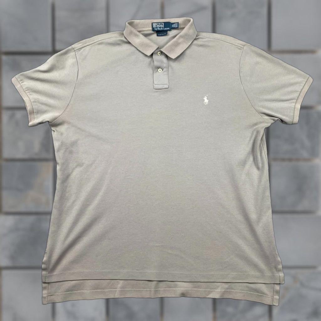 Polo Ralph Lauren Polo Ralph Lauren Polo Shirt Mens XL Gray Custom Fit Short Sleeve Pullover Shirt Polo Size US XL / EU 56 / 4 - 1 Thumbnail