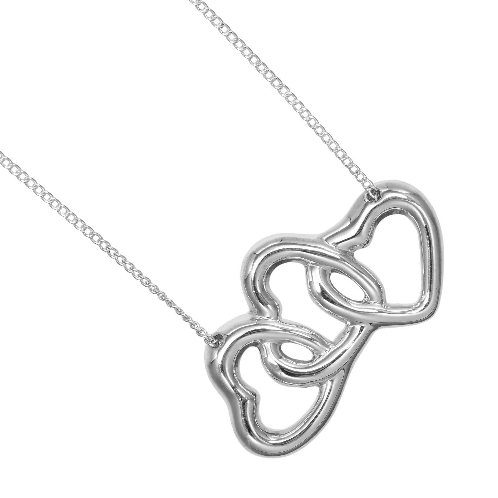 Tiffany & Co. Tiffany & Co. Tiffany&Co. Triple Heart Silver 925 Necklace Metal Necklace DUTY FREE for USA Size ONE SIZE - 1 Thumbnail