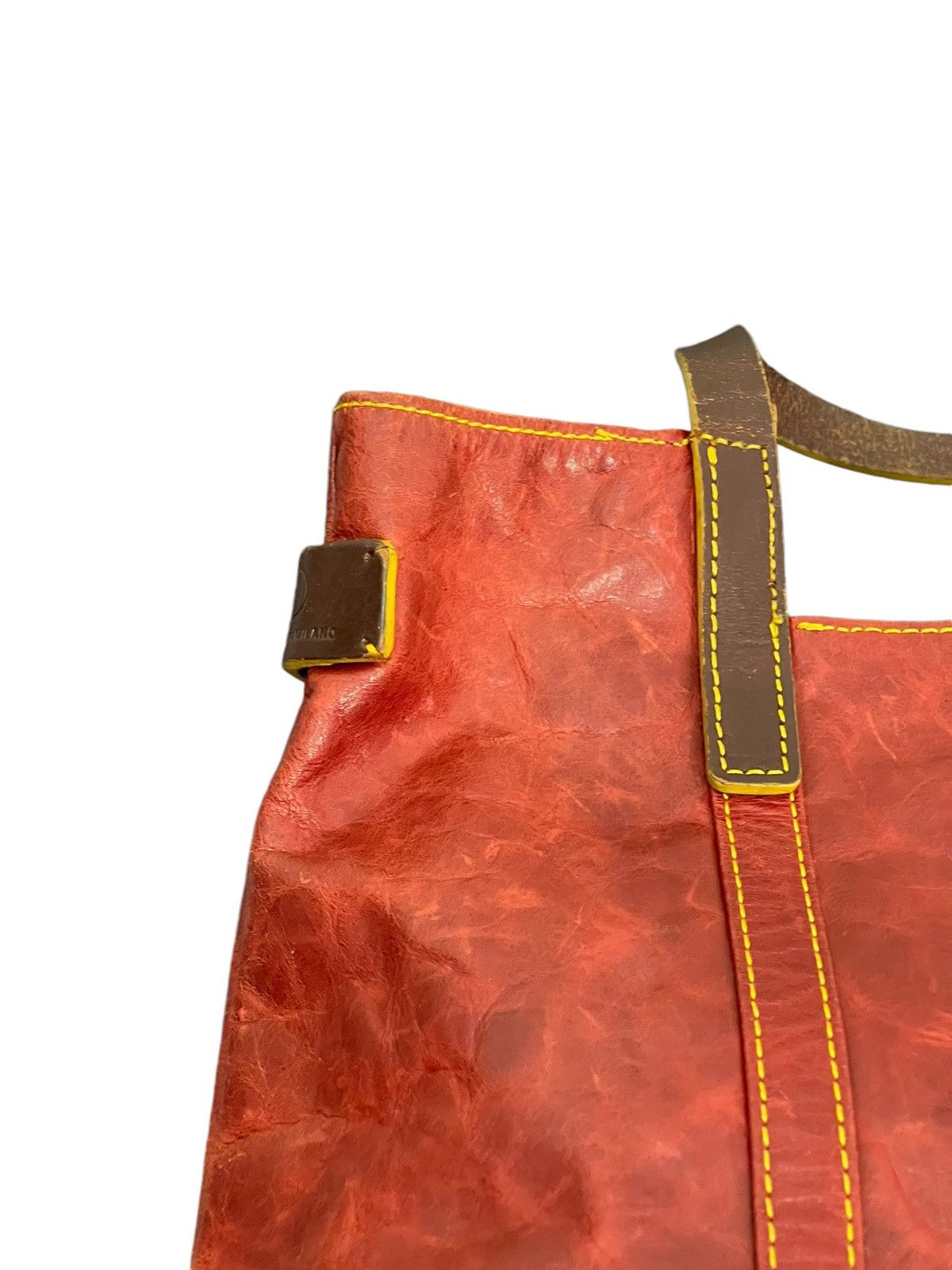Genuine Leather Full Leather Pelle Borsa Burgundy Tote Bag 1🟩0 Size ONE SIZE - 11 Thumbnail