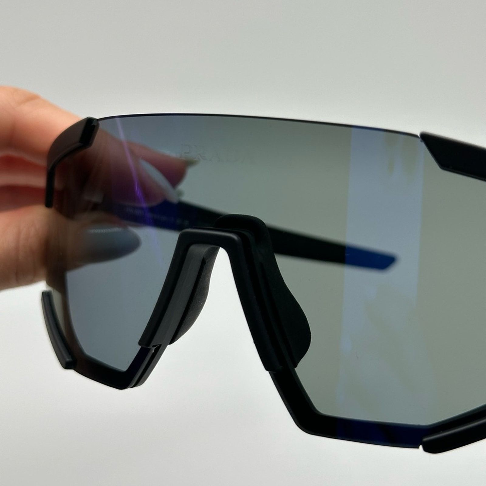 Prada PRADA Linea Rossa PS04WS DG070A Black Rubber/Dark BlueMirror Size ONE SIZE - 4 Thumbnail