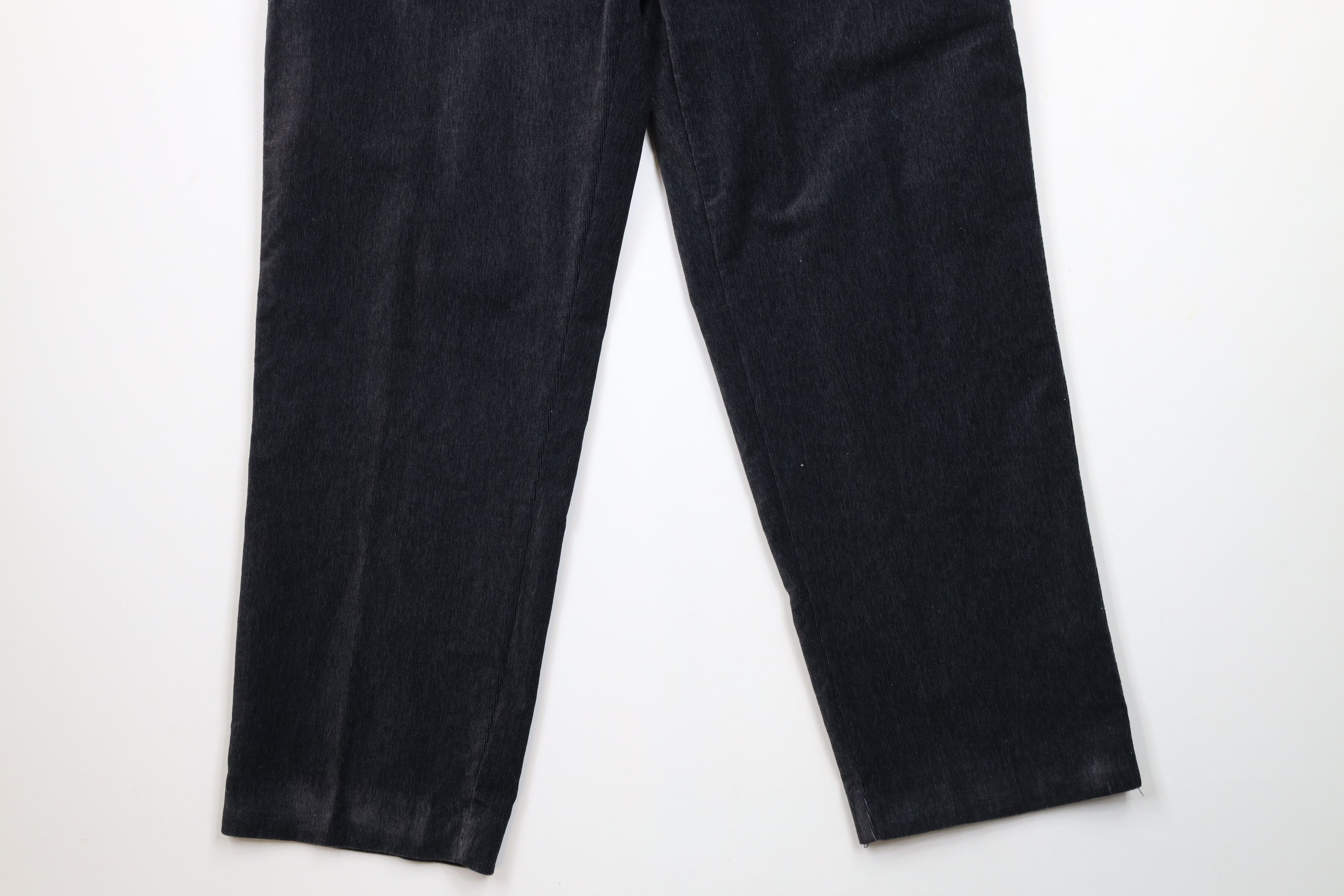 Vintage Vintage 90s Streetwear Corduroy Pleated Chino Pants Gray Size US 34 / EU 50 - 4 Thumbnail