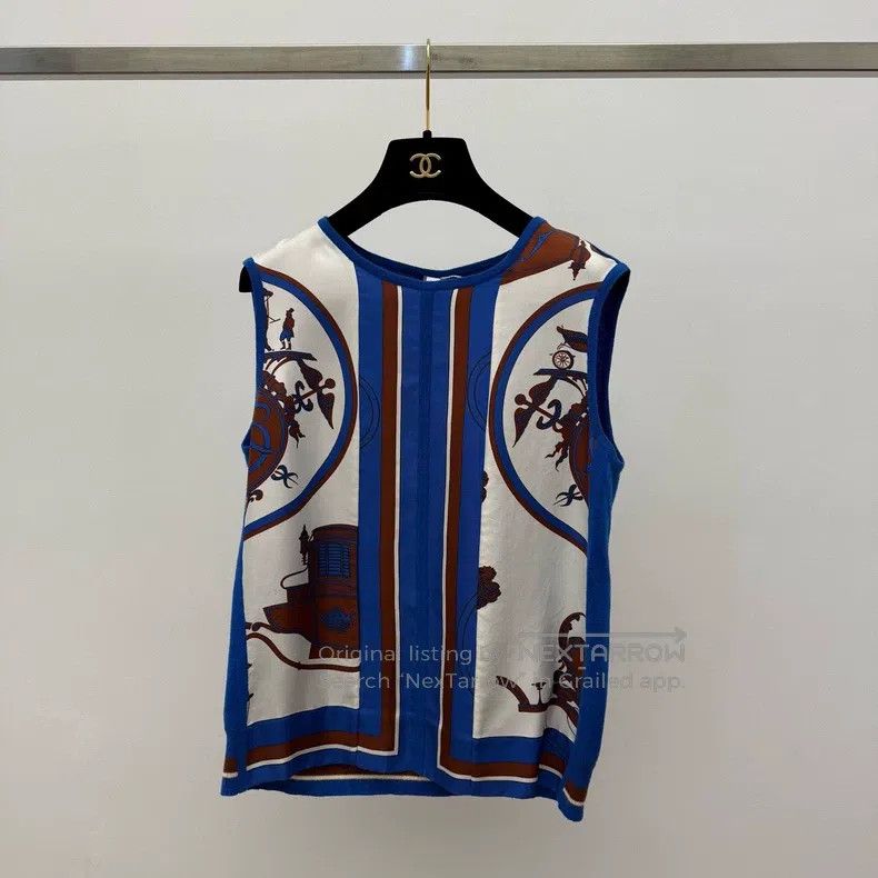 Hermes Hermes Blue Vest Size XXS / US 00 / IT 34 - 1 Thumbnail