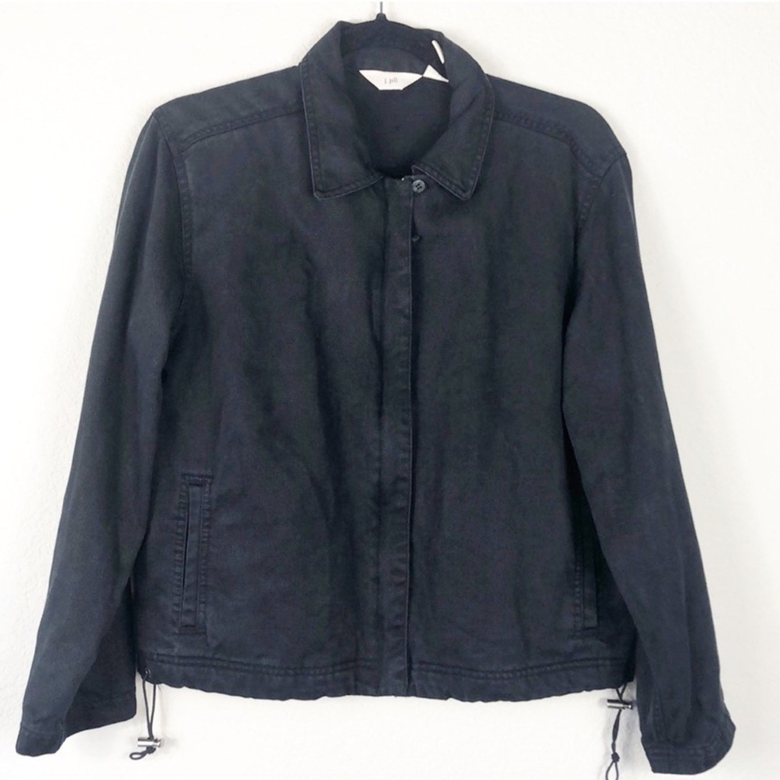 Other J.Jill denim like charcoal black cinchable waist minimalist Size S / US 4 / IT 40 - 1 Thumbnail