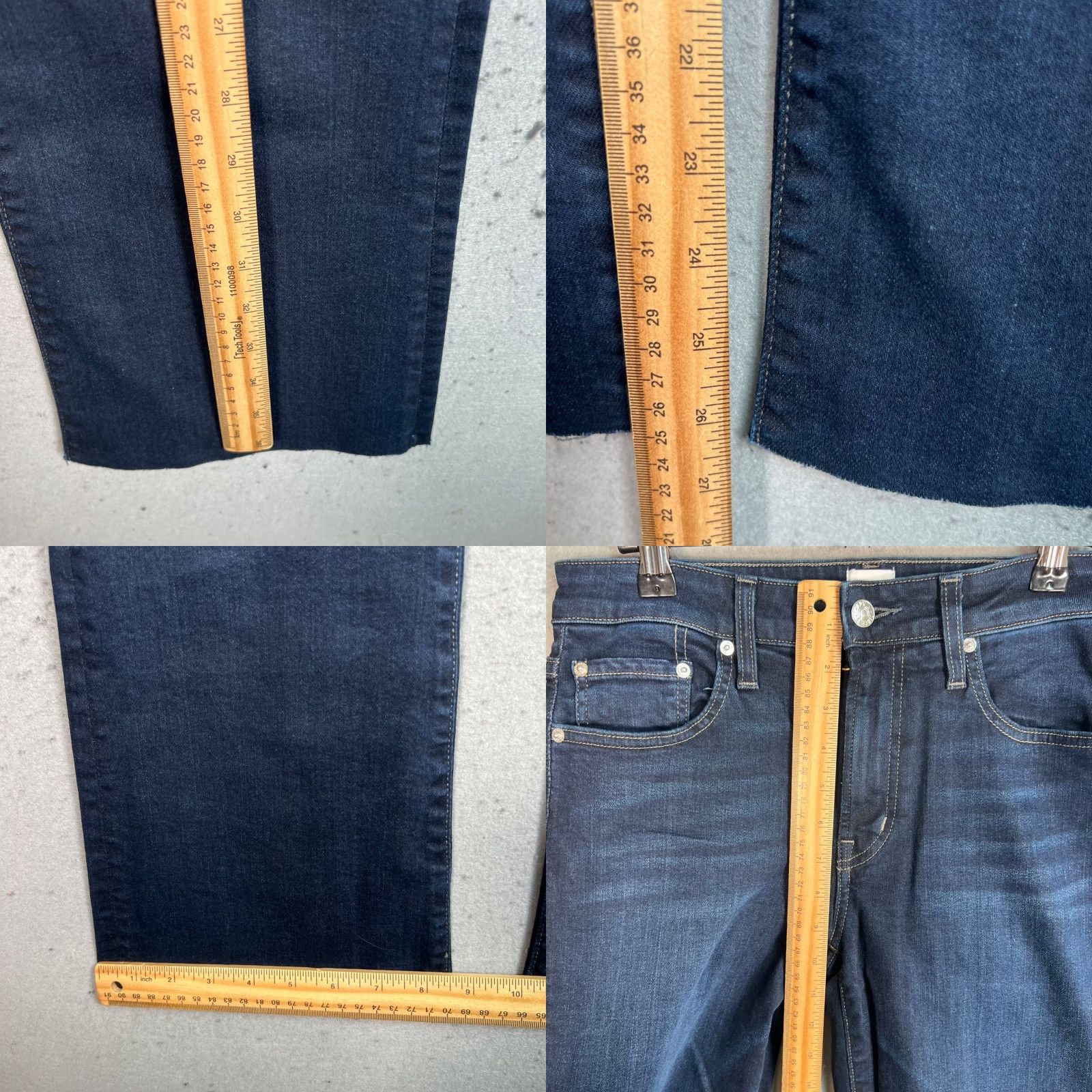 Edwin Edwin Womens Jeans Bootcut Denim 28 Size Dark Wash Raw Hem Cotton Blend Size 28" / US 6 / IT 42 - 8 Thumbnail
