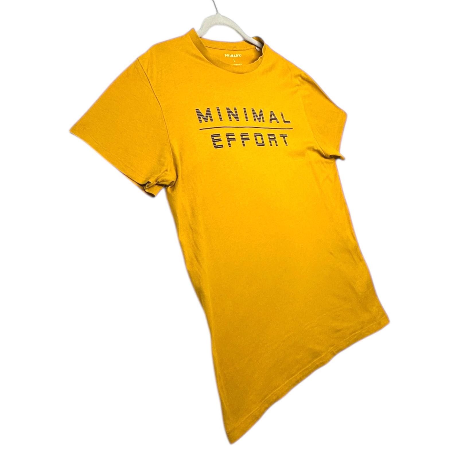 Primark Primark T-Shirt Men's UK Size L Yellow Minimal Effort Size US L / EU 52-54 / 3 - 5 Thumbnail