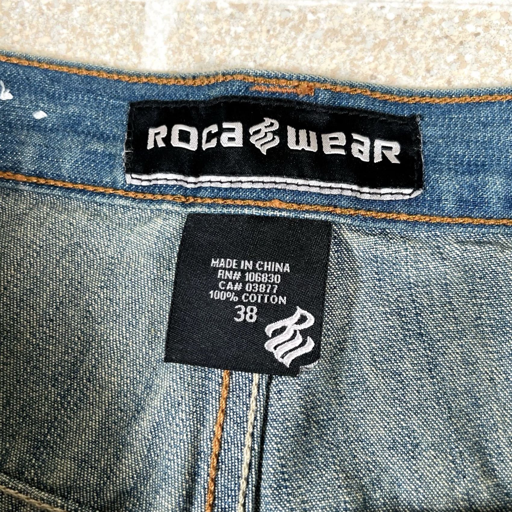 Rocawear VINTAGE Rocawear Shorts Mens 38 Blue Denim Jean Baggy Loose HipHop Rap Skate Y2K Mens Size US 38 / EU 54 - 7 Thumbnail