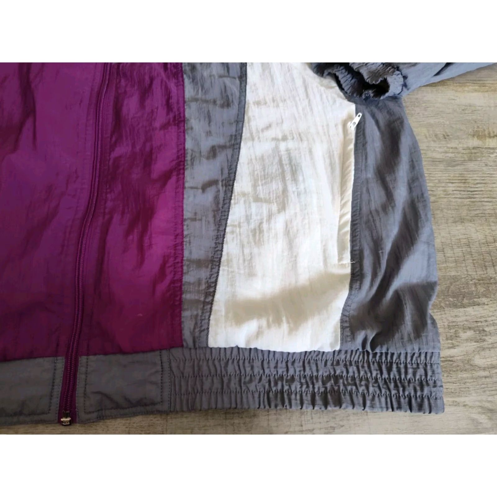 Adidas Vintage Adidas Full Zip Striped Windbreaker Jacket Men’s XL Purple Gray Spellout Size US XL / EU 56 / 4 - 3 Thumbnail