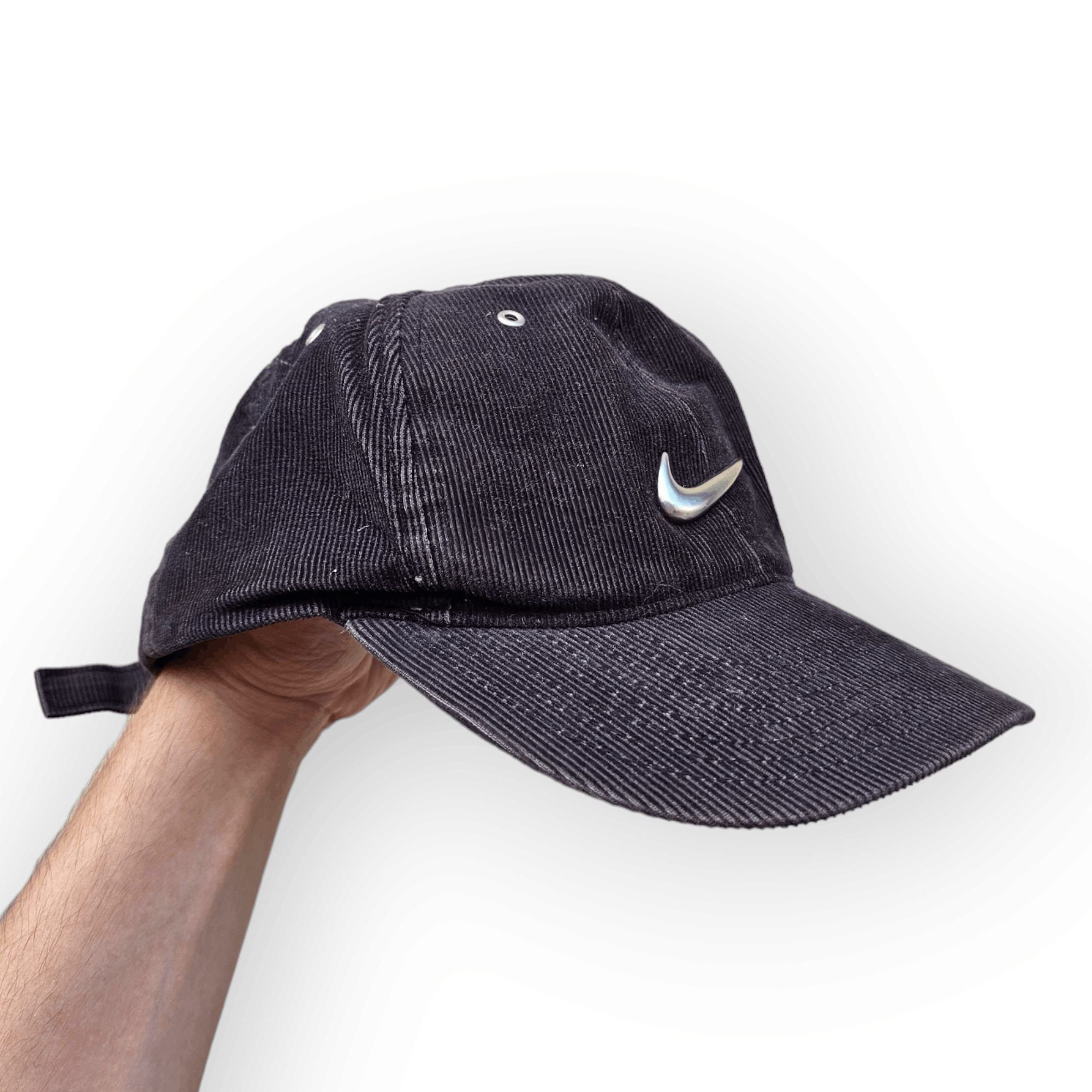 Nike × Vintage Nike Metallic Swoosh Hat Size ONE SIZE - 3 Thumbnail