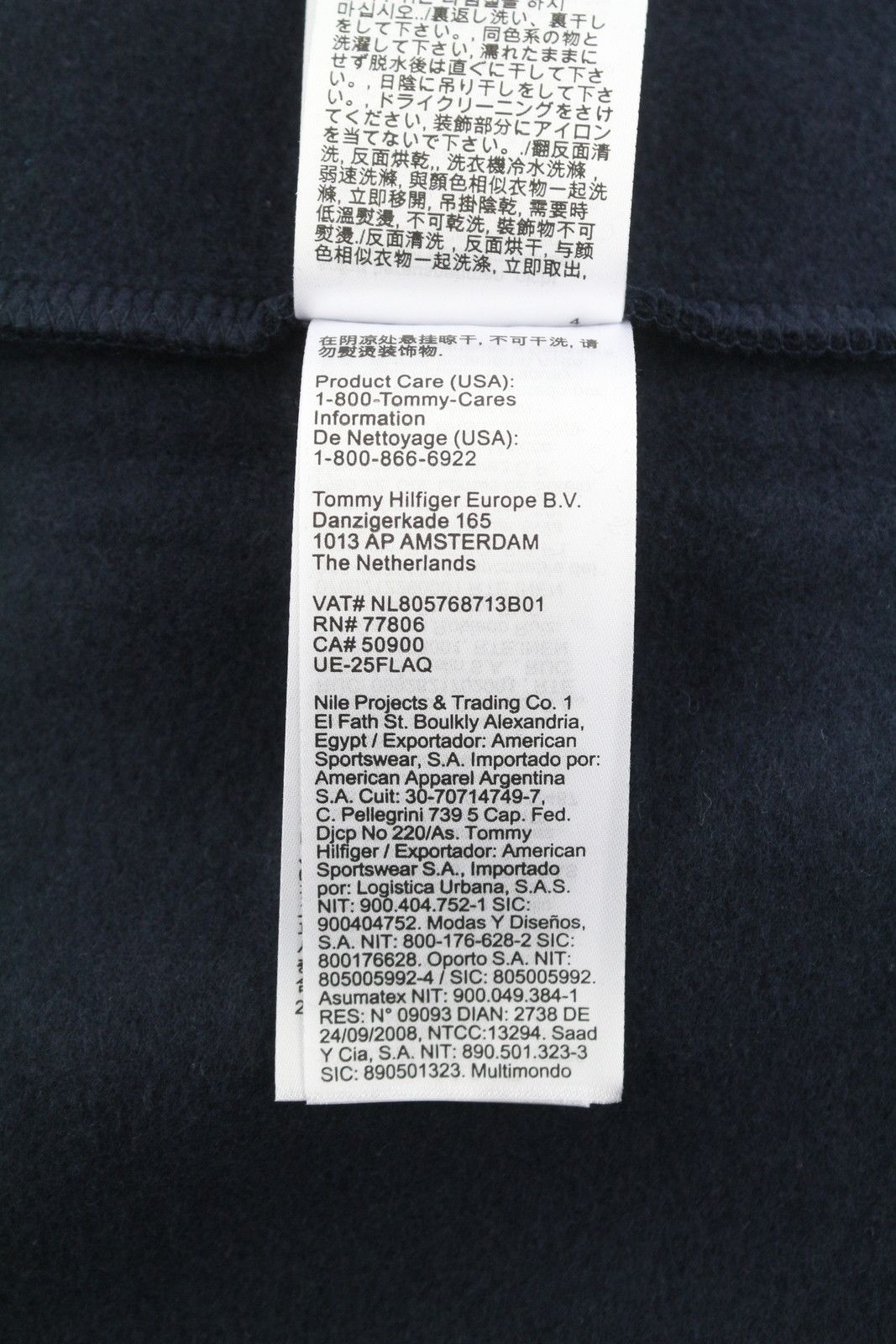 Tommy Hilfiger L Dark Blue Crew Logo Sweatshirt 87395 Size US L / EU 52-54 / 3 - 8 Thumbnail