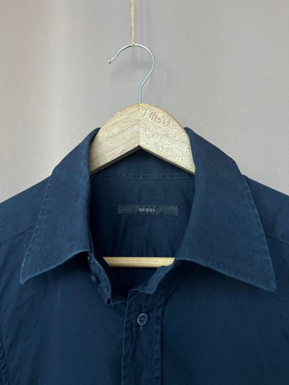 Gucci Gucci Black Button Up Shirt Mens Size 41/16 or M/L Luxury Size US M / EU 48-50 / 2 - 10 Thumbnail