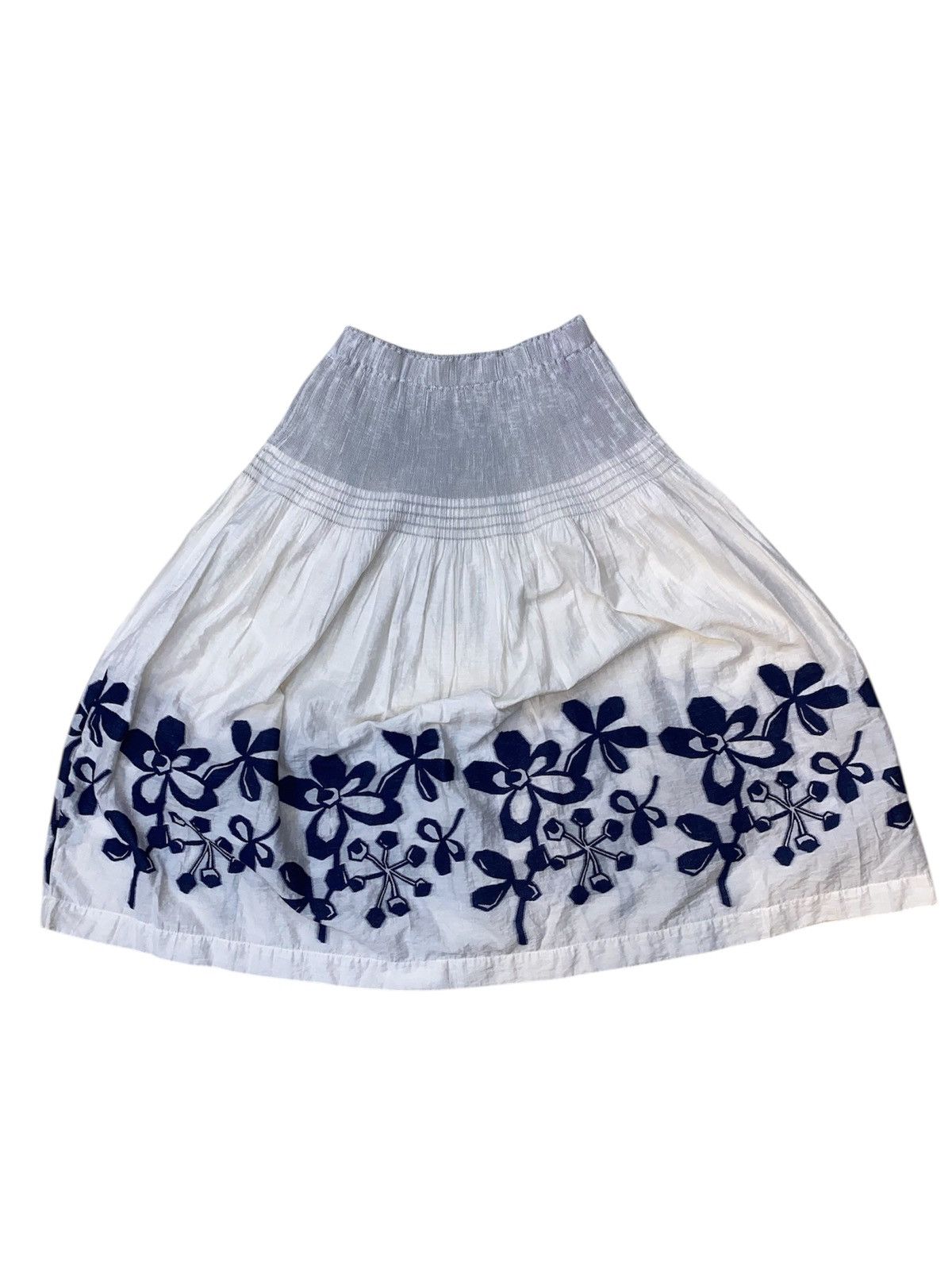 Issey Miyake Issey Miyake Midi Skirt Floral Rare Design Size 26" / US 2 / IT 38 - 2 Thumbnail