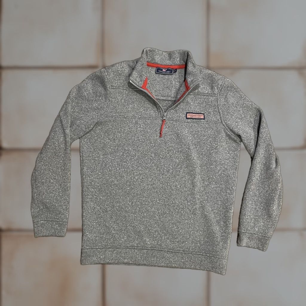 Vineyard Vines Vineyard Vines Shep Shirt 1/4 Zip Sweatshirt S Gray Fleece Men Pullover Size US S / EU 44-46 / 1 - 1 Thumbnail