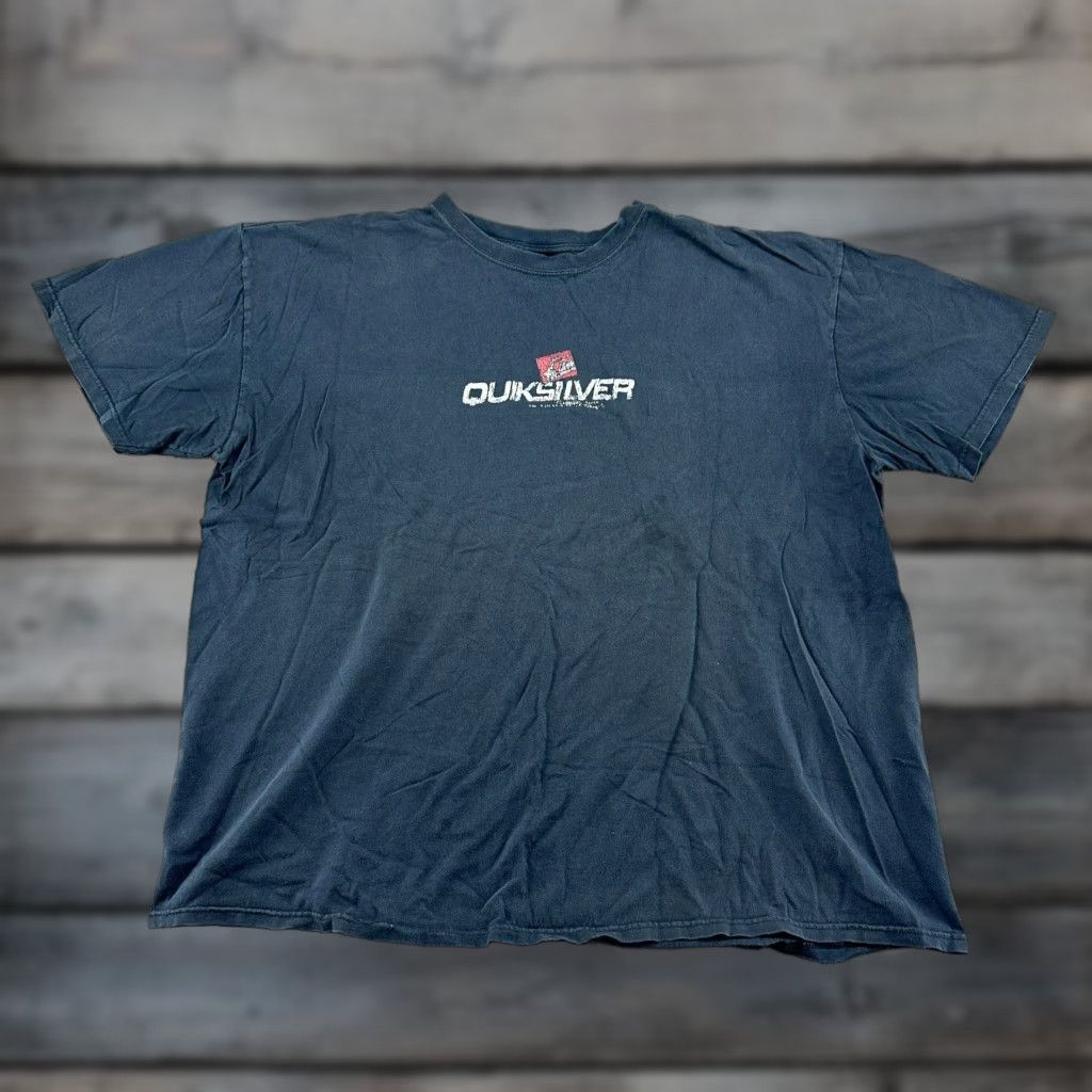 Quiksilver VINTAGE Quiksilver Shirt Mens 2XL Black Short Sleeve Graphic Logo Cotton Y2K Size US XXL / EU 58 / 5 - 1 Thumbnail