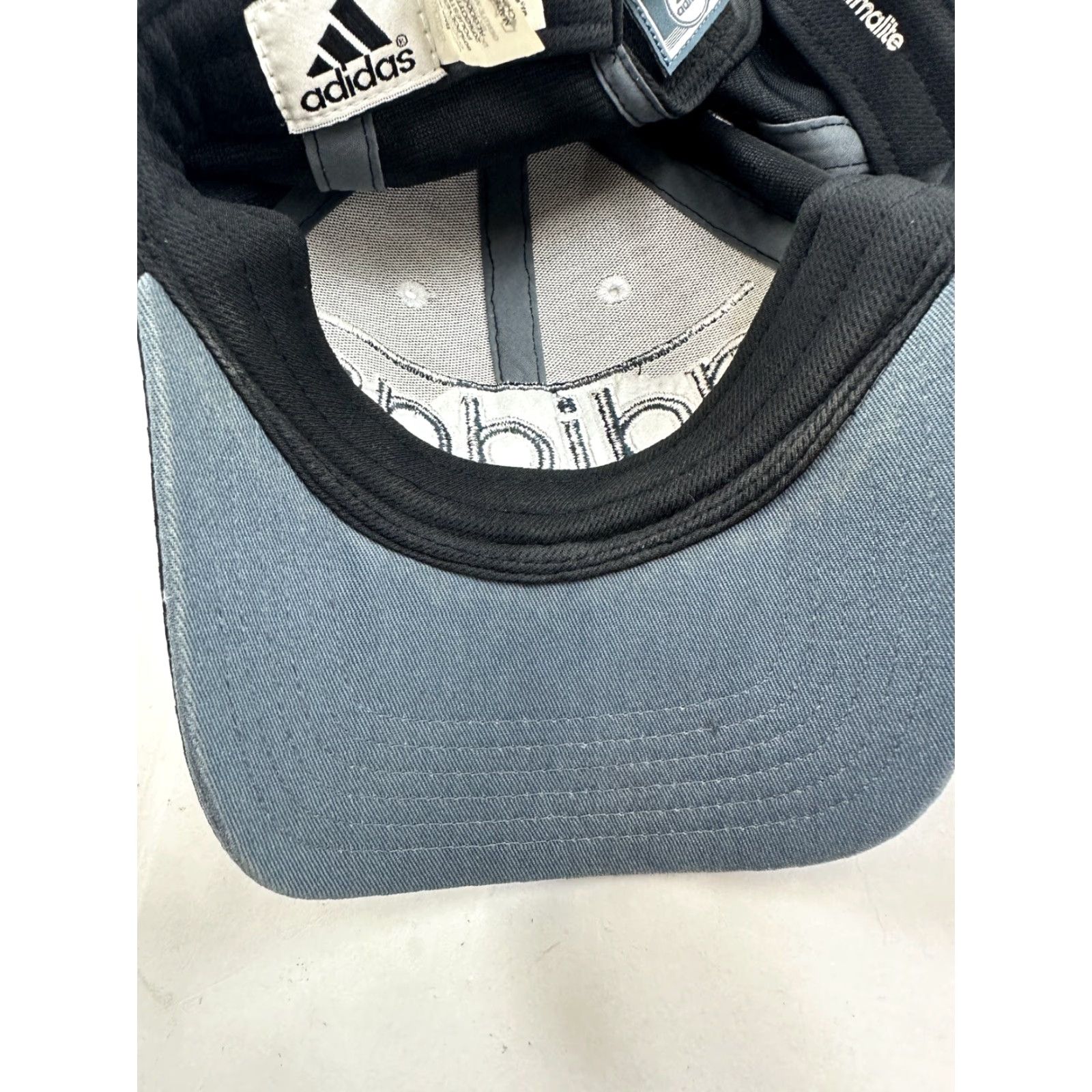 Adidas Adidas Hat Mens OS Black Spellout Big Logo Strapback Cap Size ONE SIZE - 4 Thumbnail