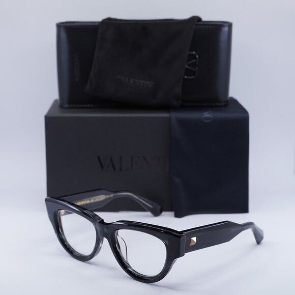 Valentino Valentino V-ESSENTIAL - III VLX-125A Eyeglasses Black Swirl Size ONE SIZE - 10 Thumbnail