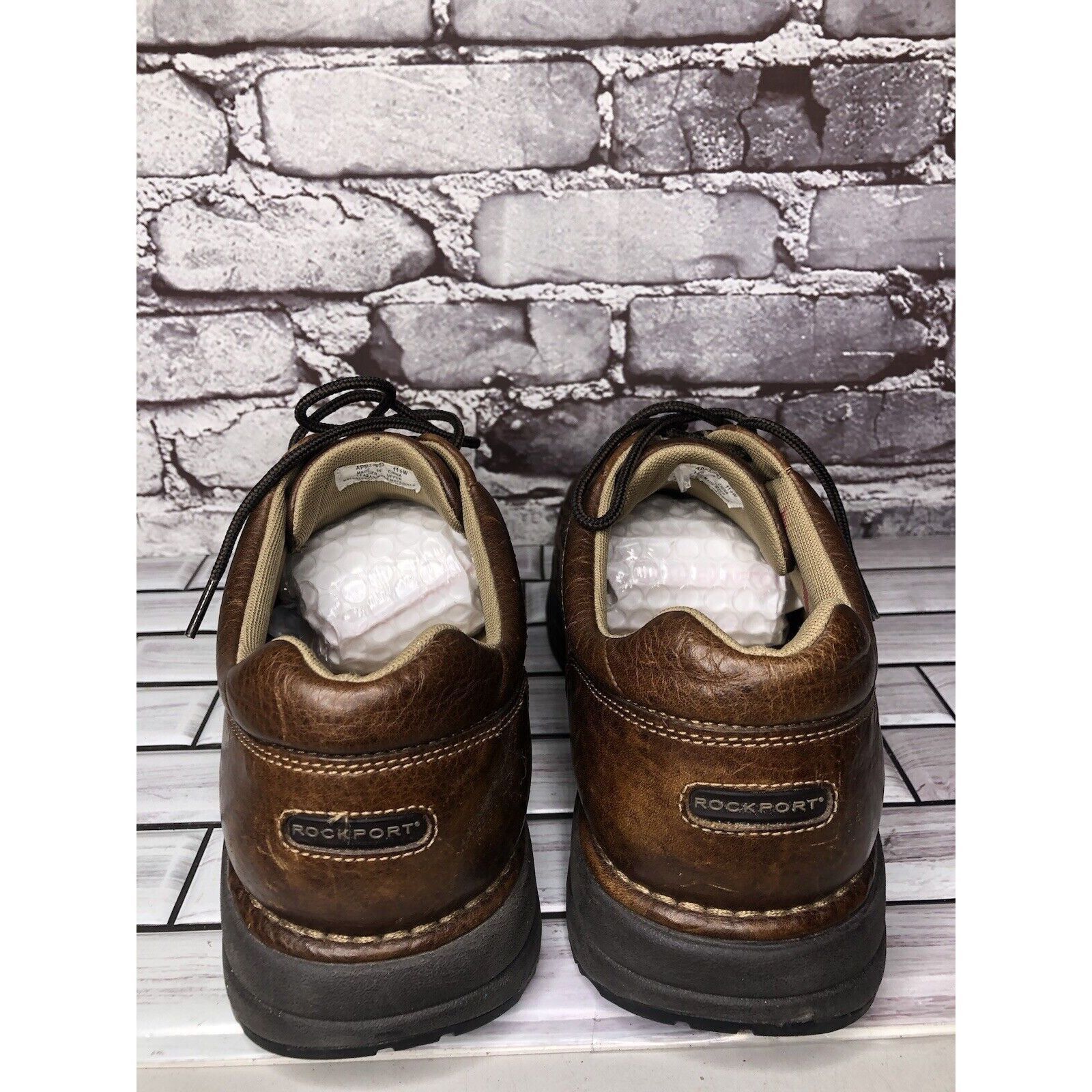 Rockport Rockport APM33603 Prowalker Brown Leather Walking Casual Sho Size US 11.5 / EU 44-45 - 4 Thumbnail