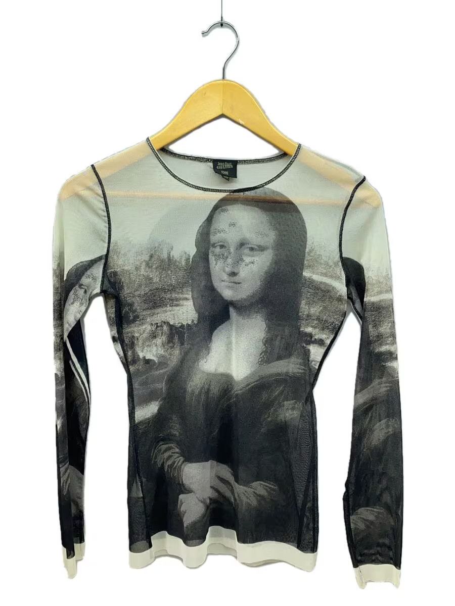 トップス JEAN PAUL GAULTIER Mona Lisa design top Jean Paul Gaultier SS 1995 Mona Lisa mesh top - KOT-J