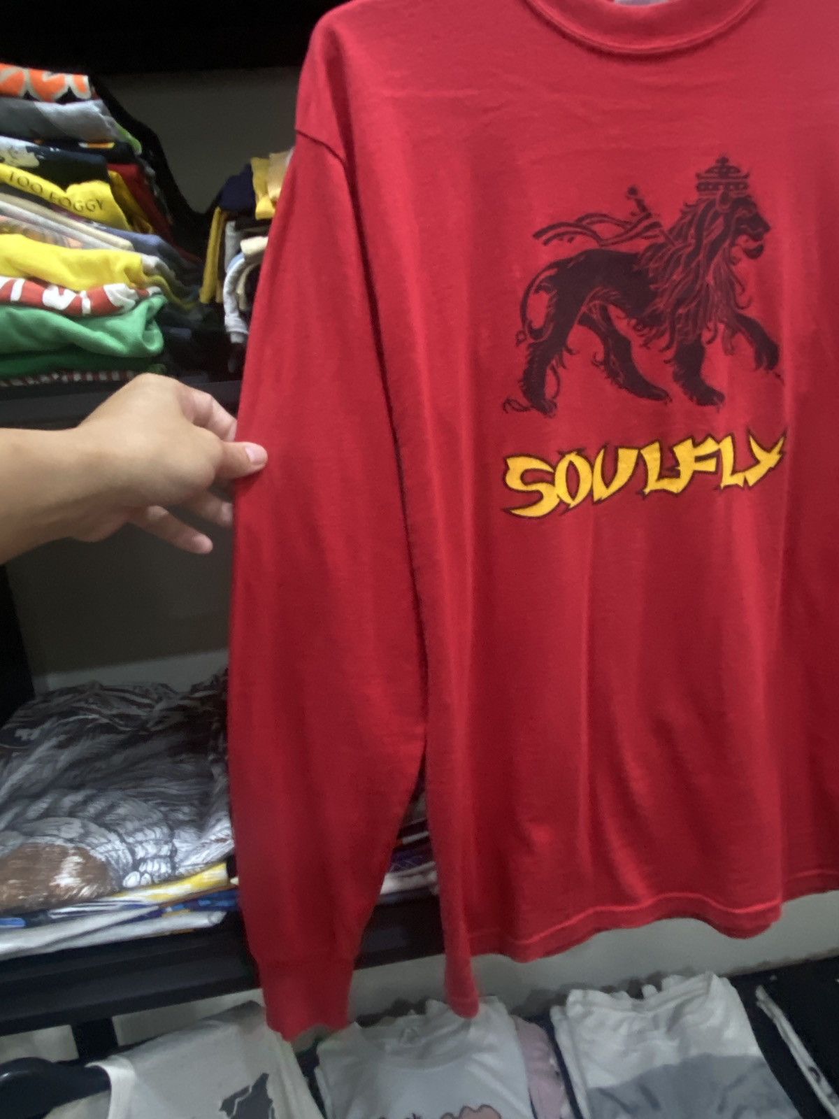 Band Tees × Vintage Vintage Y2K 00s SOULFLY Thrash Death Metal rock tour T-Shirt Size US M / EU 48-50 / 2 - 5 Thumbnail