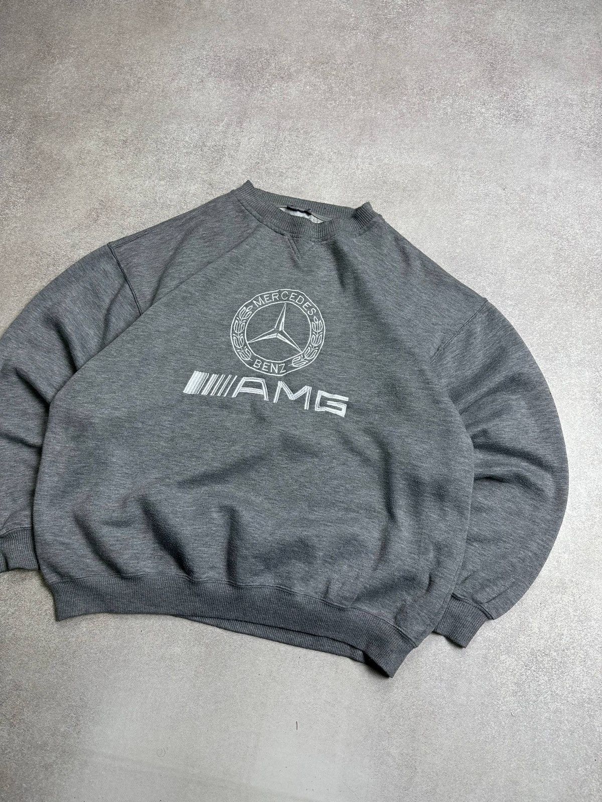 Mercedes-Benz × Palace Vintage Mercedes Benz AMG Retro Boxy Embroidery Sweatshirt Size US XL / EU 56 / 4 - 2 Thumbnail