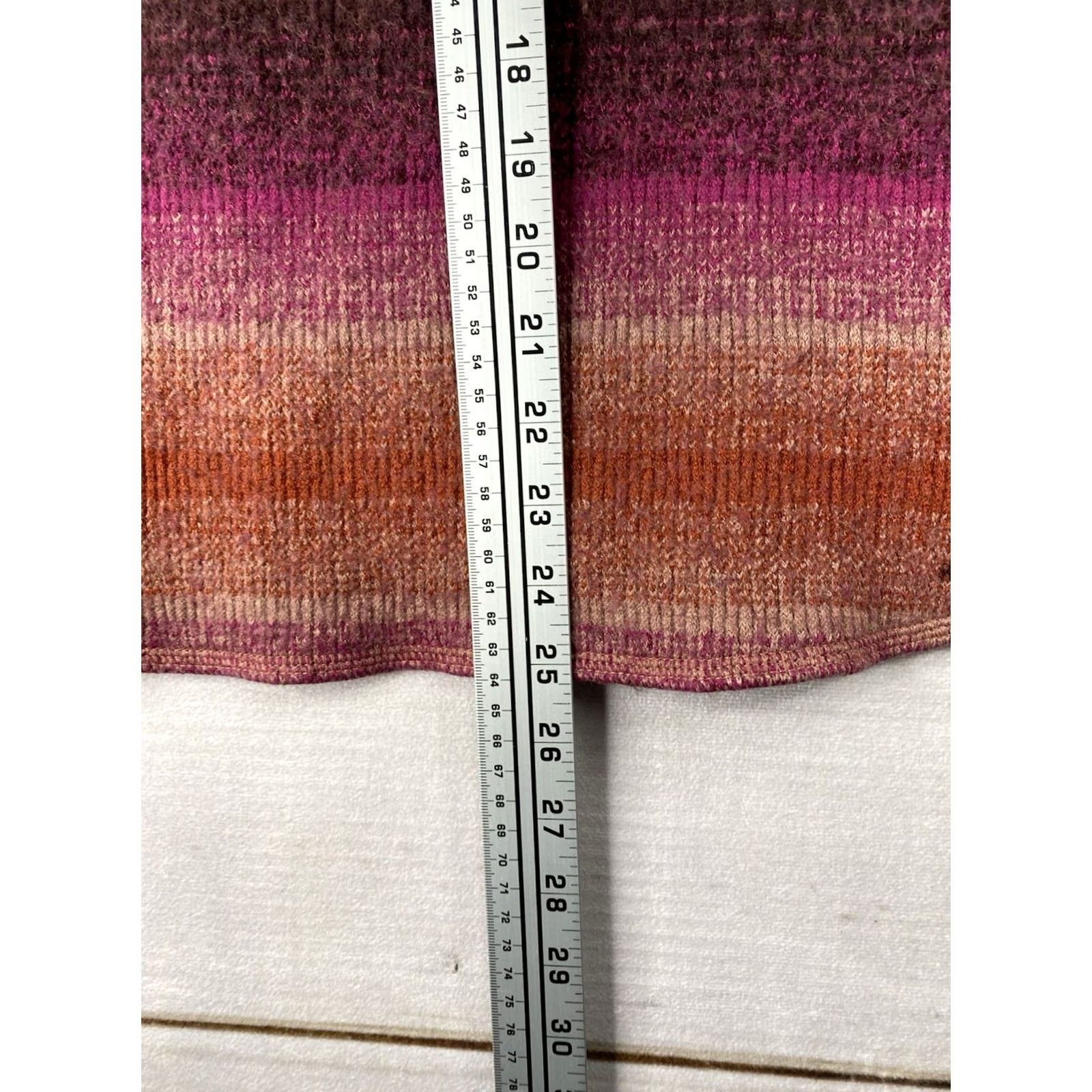 Prana prAna Sweater Womens L Pink Wool Blend Caitlyn Tunic Hoodie Ombre Boho Hippie Shirt Size L / US 10 / IT 46 - 3 Thumbnail