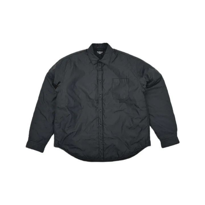 Balenciaga Balenciaga Black Long Sleeve Button-Up Shirt 0079-2507 Size US M / EU 48-50 / 2 - 1 Thumbnail