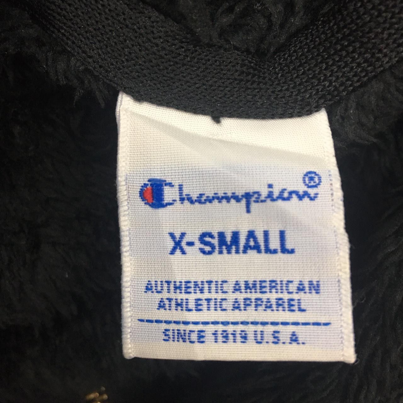 Champion Vtg CHAMPION Zip Up Fleece Hoodie Jacket Winter Coat Size US XS / EU 42 / 0 - 4 Thumbnail