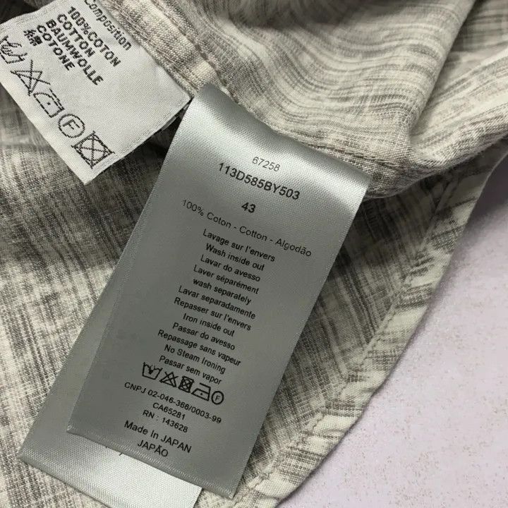 Other Dior Dior FW21 Oblique Print Long Sleeve Shirt 0079-2507 Size US L / EU 52-54 / 3 - 2 Thumbnail