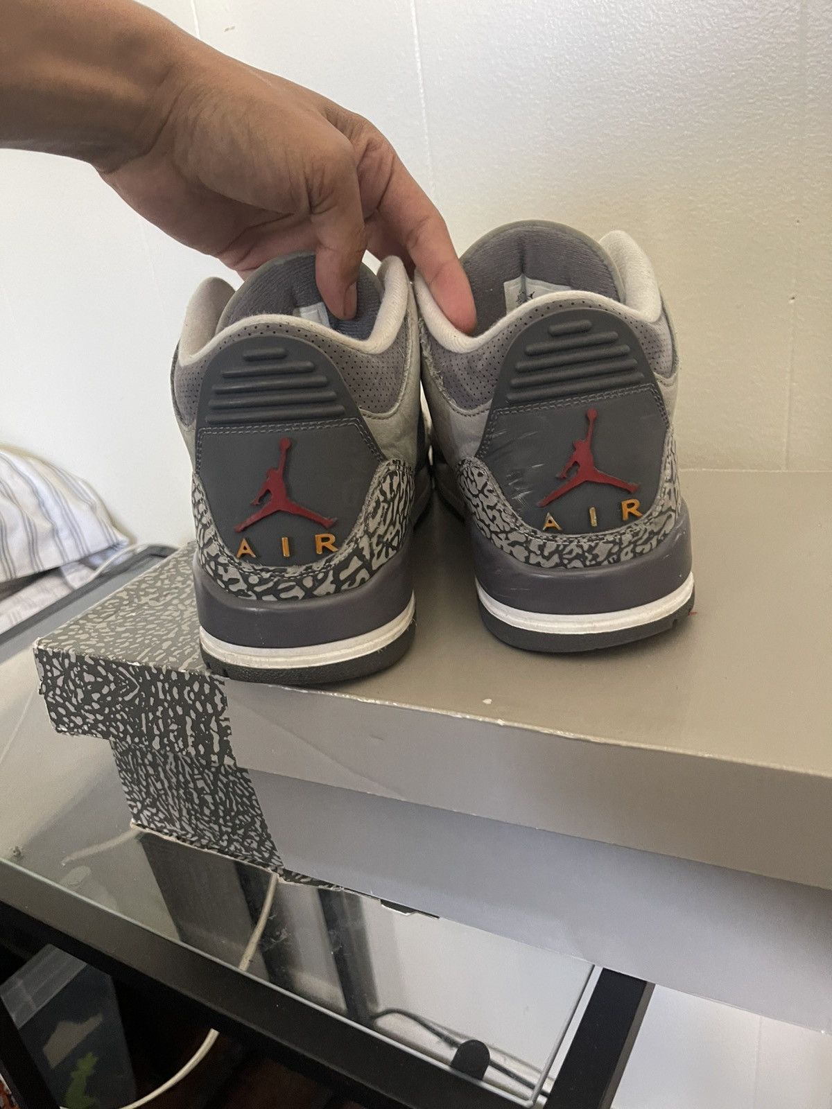 Jordan Brand × Nike Jordan 3 Cool Grey Size US 10.5 / EU 43-44 - 4 Thumbnail