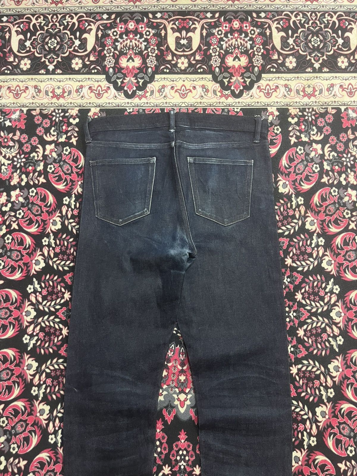 Lemaire × Uniqlo Vintage Uniqlo Raw Kaihara Denim Slim Straight Selvedge Jean Size US 33 - 6 Thumbnail