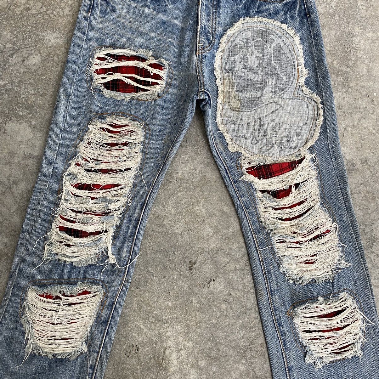 A.F.F.A. Vintage Lover’s Rock Japan Distressed Jeans Size US 30 / EU 46 - 4 Thumbnail
