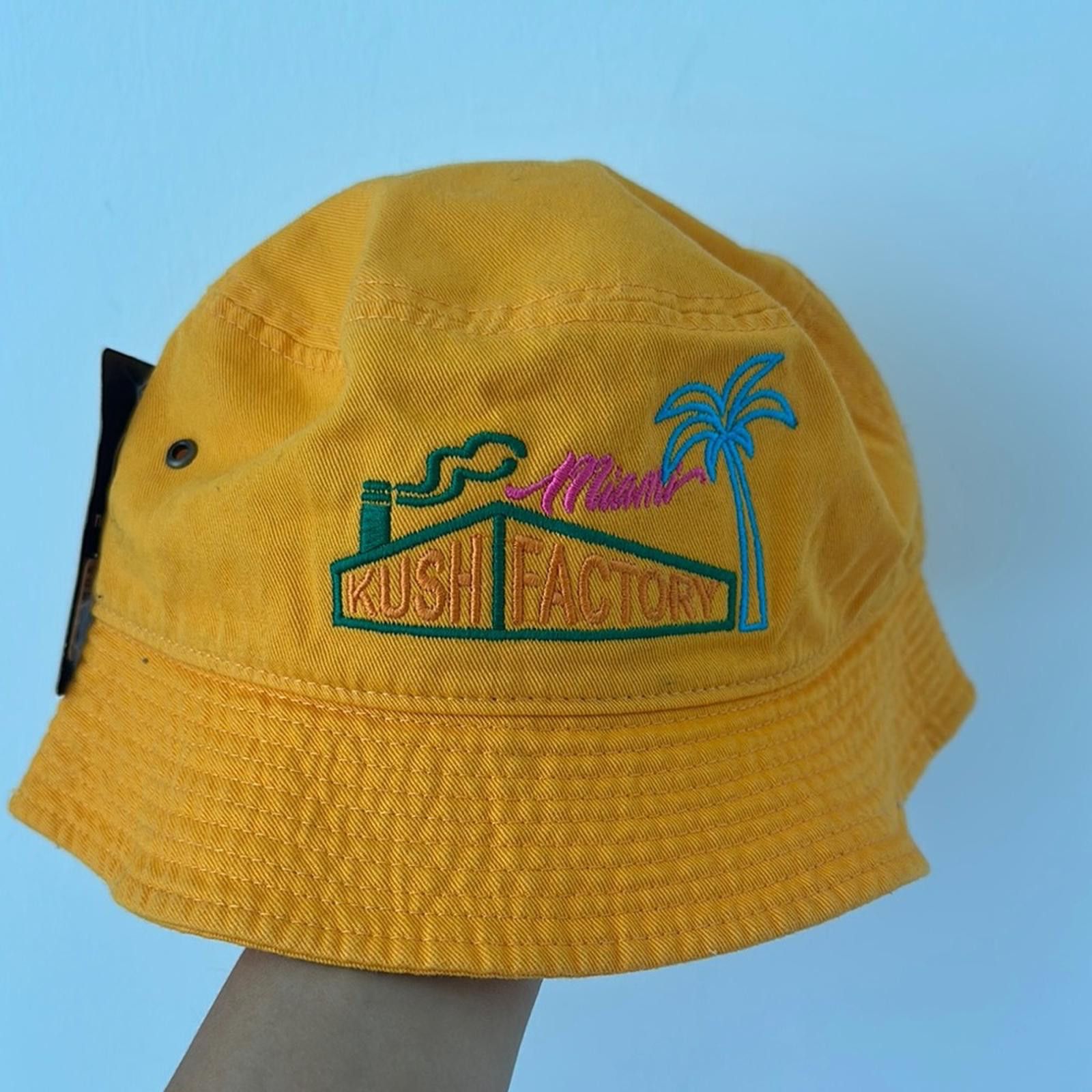 Designer Kush Factory Yellow Bucket Hat Size ONE SIZE - 2 Thumbnail