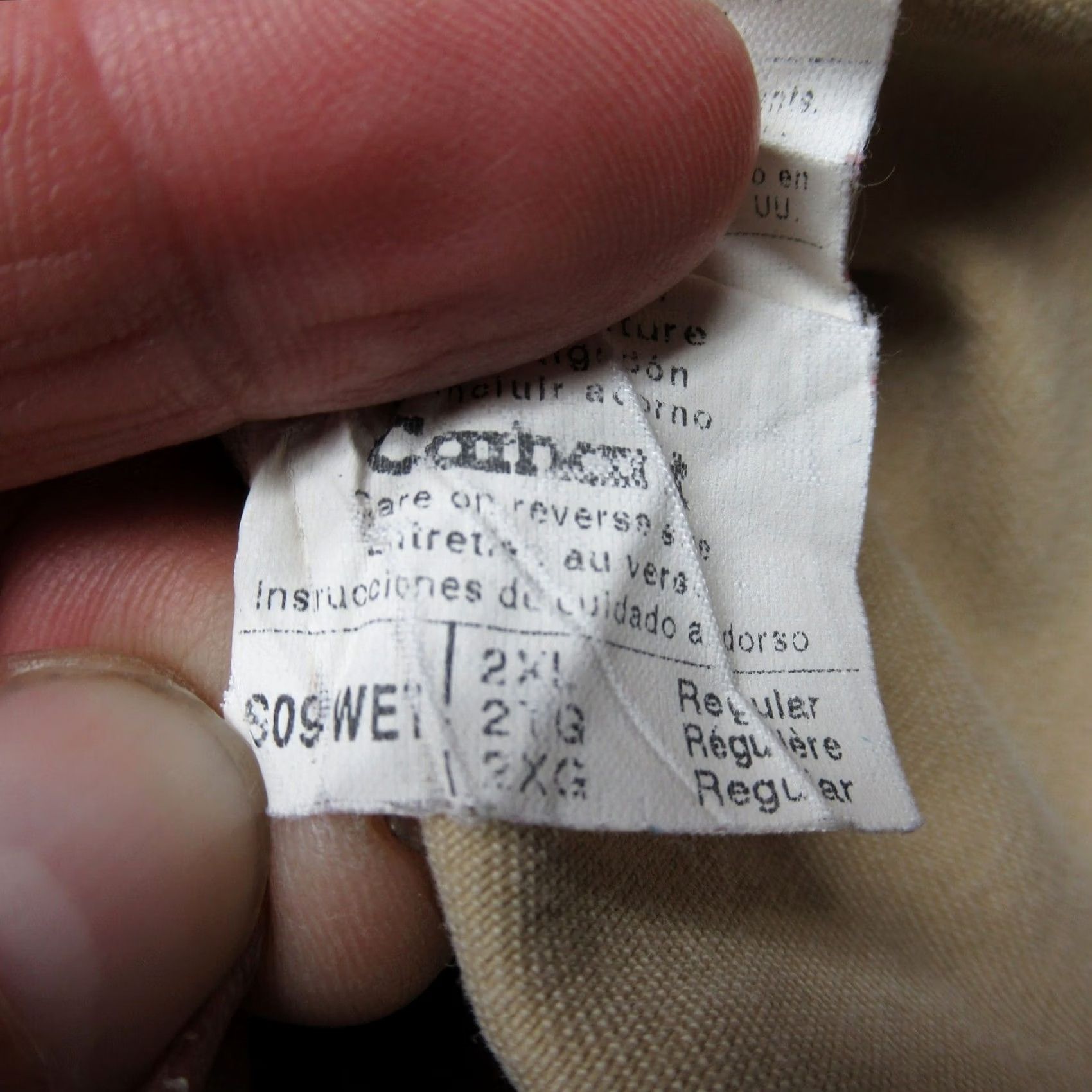 Carhartt Carhartt Work Shirt Men 2XL Beige Heavyweight Cotton Canvas Twill Rugged Size US XXL / EU 58 / 5 - 5 Thumbnail