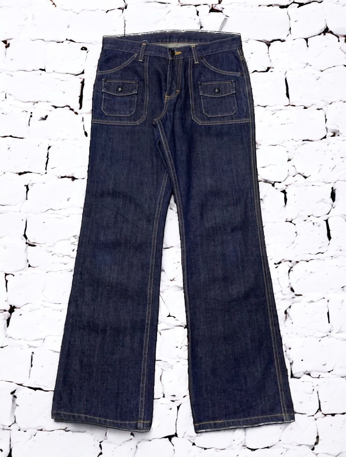 Lee × Levi's × Vintage Vintage Lee Rider Bush Pocket Denim Raw Indigo Pants Size US 30 / EU 46 - 1 Thumbnail
