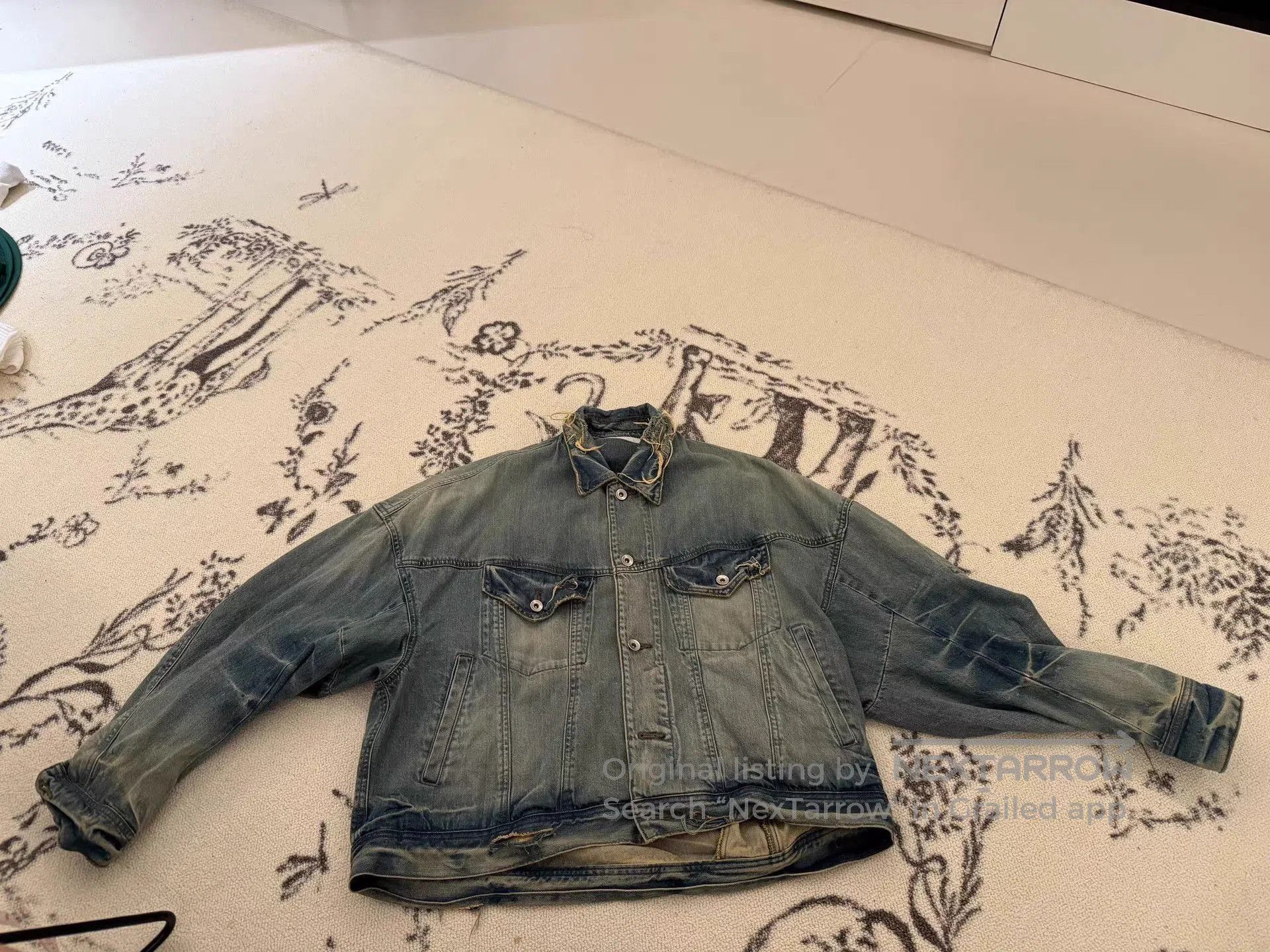Julius Blue Denim Jacket with Distressed Details . Size US L / EU 52-54 / 3 - 1 Thumbnail