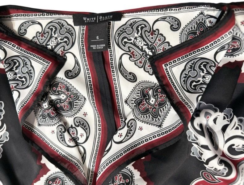 White House Black Market White House Black Market Baroque Kimono Sleeve Top – Size S Size S / US 4 / IT 40 - 7 Thumbnail