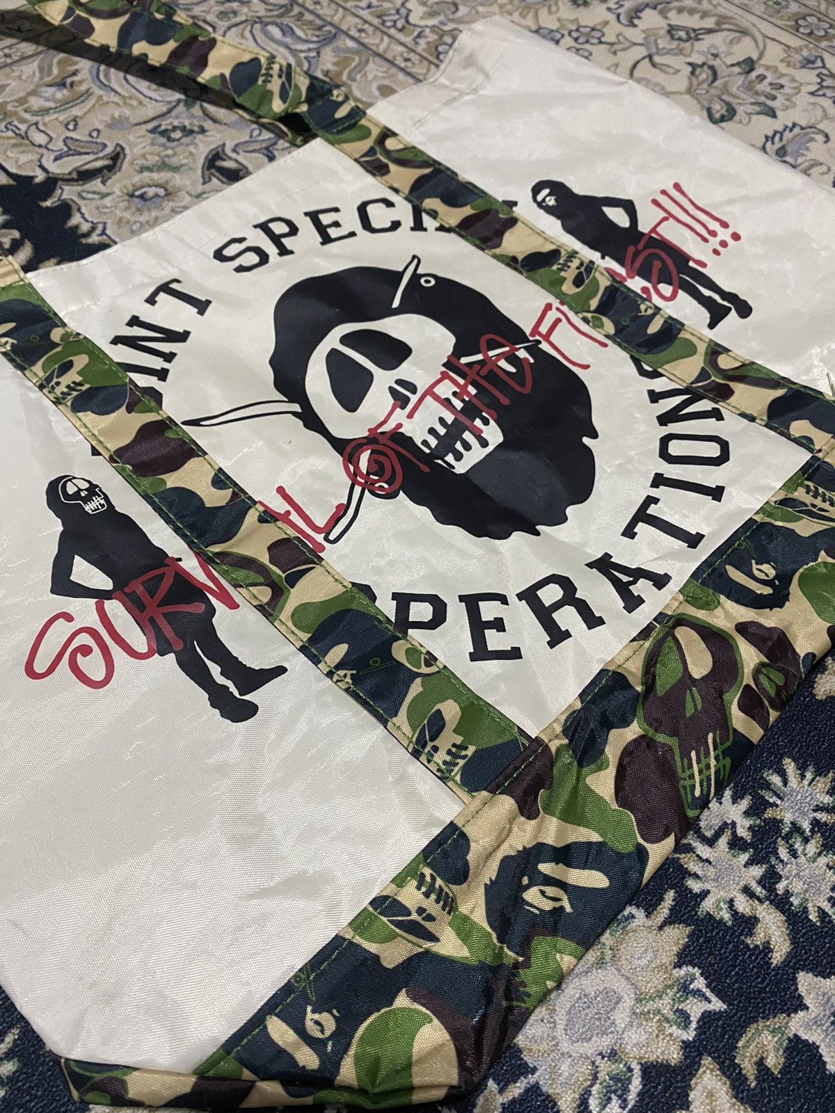 Bape × Stussy Bape x Stussy Tote Bag Size ONE SIZE - 4 Thumbnail