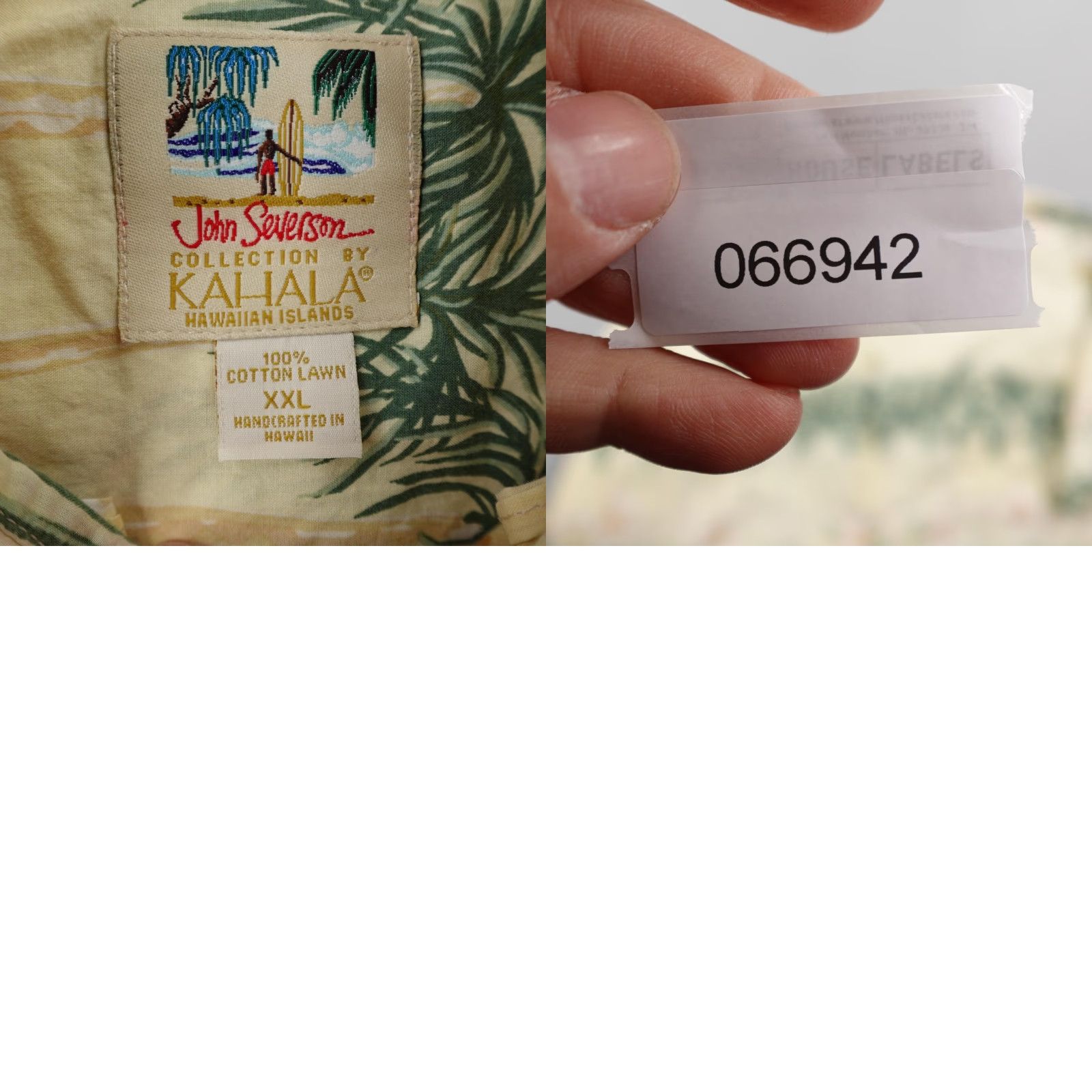 Vintage VINTAGE Kahala Shirt Mens 2XL Beige Hawaiian John Severson Palm Tree Aloha Camp Island Shirt Size US XXL / EU 58 / 5 - 8 Thumbnail