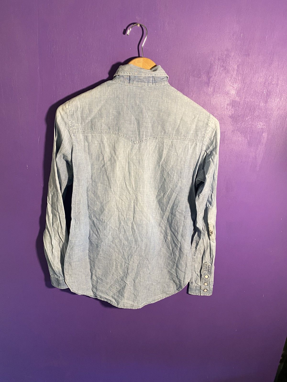Levi's × Vintage Vintage 90s Levi’s denim style Pearl snap shirt Size US M / EU 48-50 / 2 - 2 Thumbnail